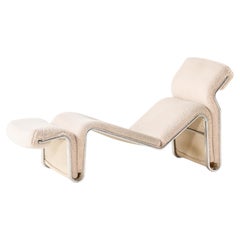 Lounge Chair “Lysmasken” in Aluminum and Canvas by Eric Sigfrid Persson, 1970s