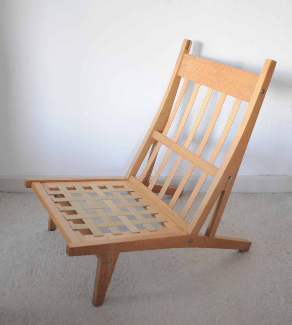 Lounge Chair Made of Oak Designed in 1969 by Hans J. Wegner, Produced by GETAMA 8