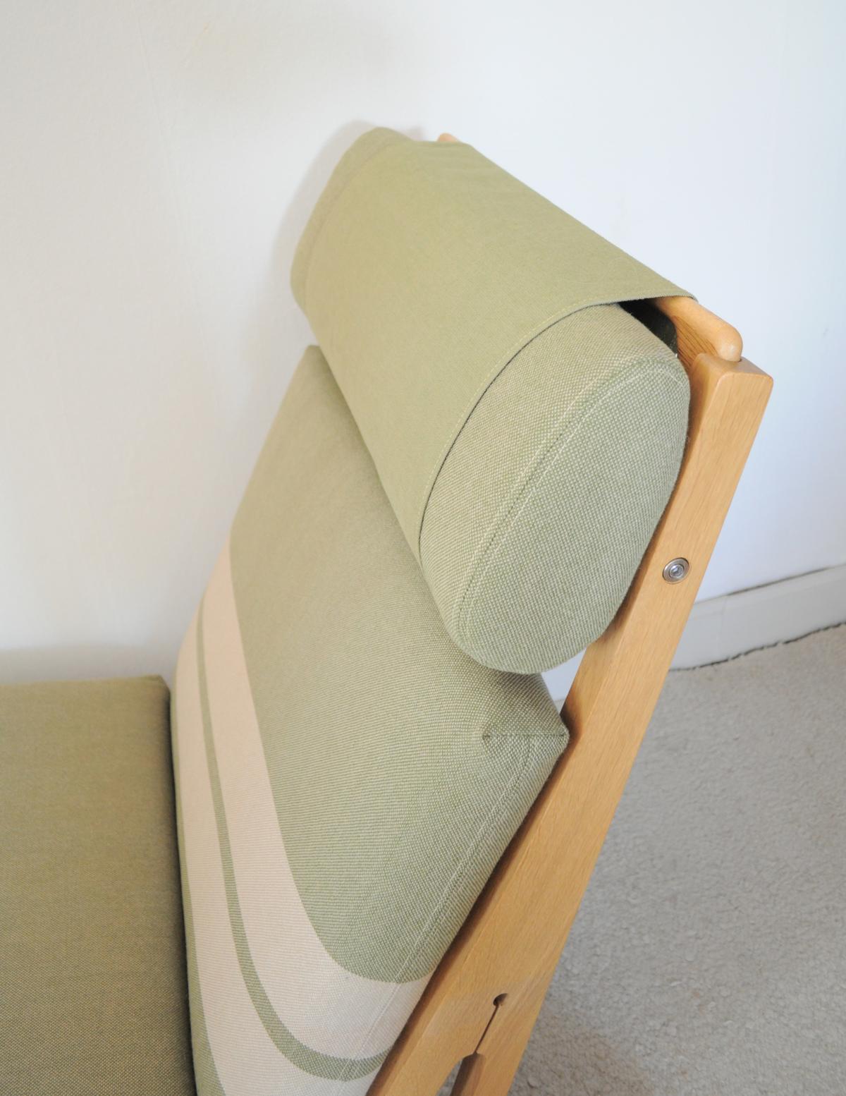 Scandinavian Modern Lounge Chair Made of Oak Designed in 1969 by Hans J. Wegner, Produced by GETAMA