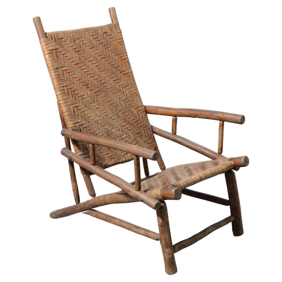 Set of 3 Old Hickory Furniture Co. Settee and Chairs at 1stDibs