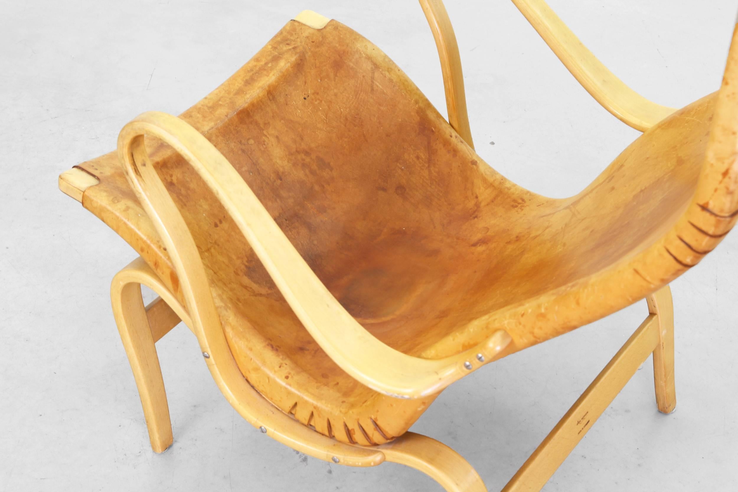 Lounge Chair Mod. Pernilla by Bruno Mathsson for Karl Mathsson, Sweden 1950s 1