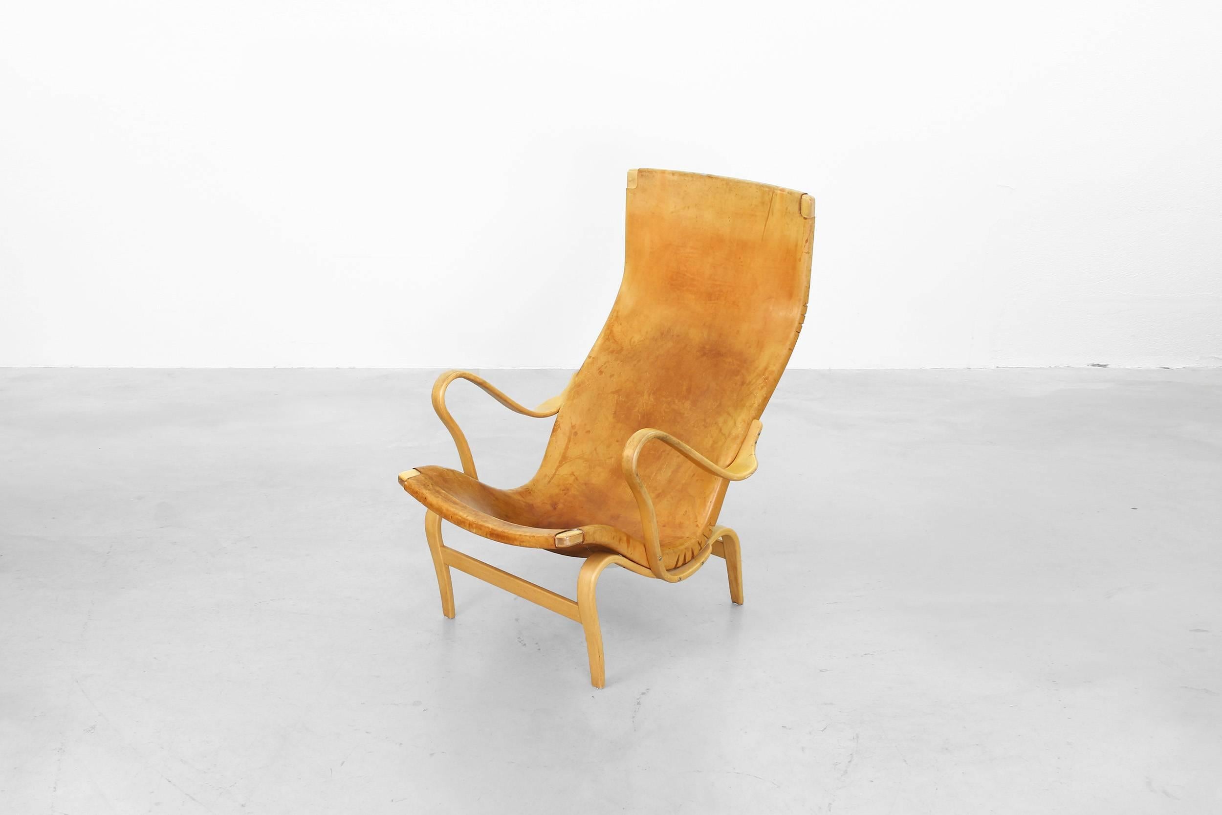 Lounge Chair Mod. Pernilla by Bruno Mathsson for Karl Mathsson, Sweden 1950s 2