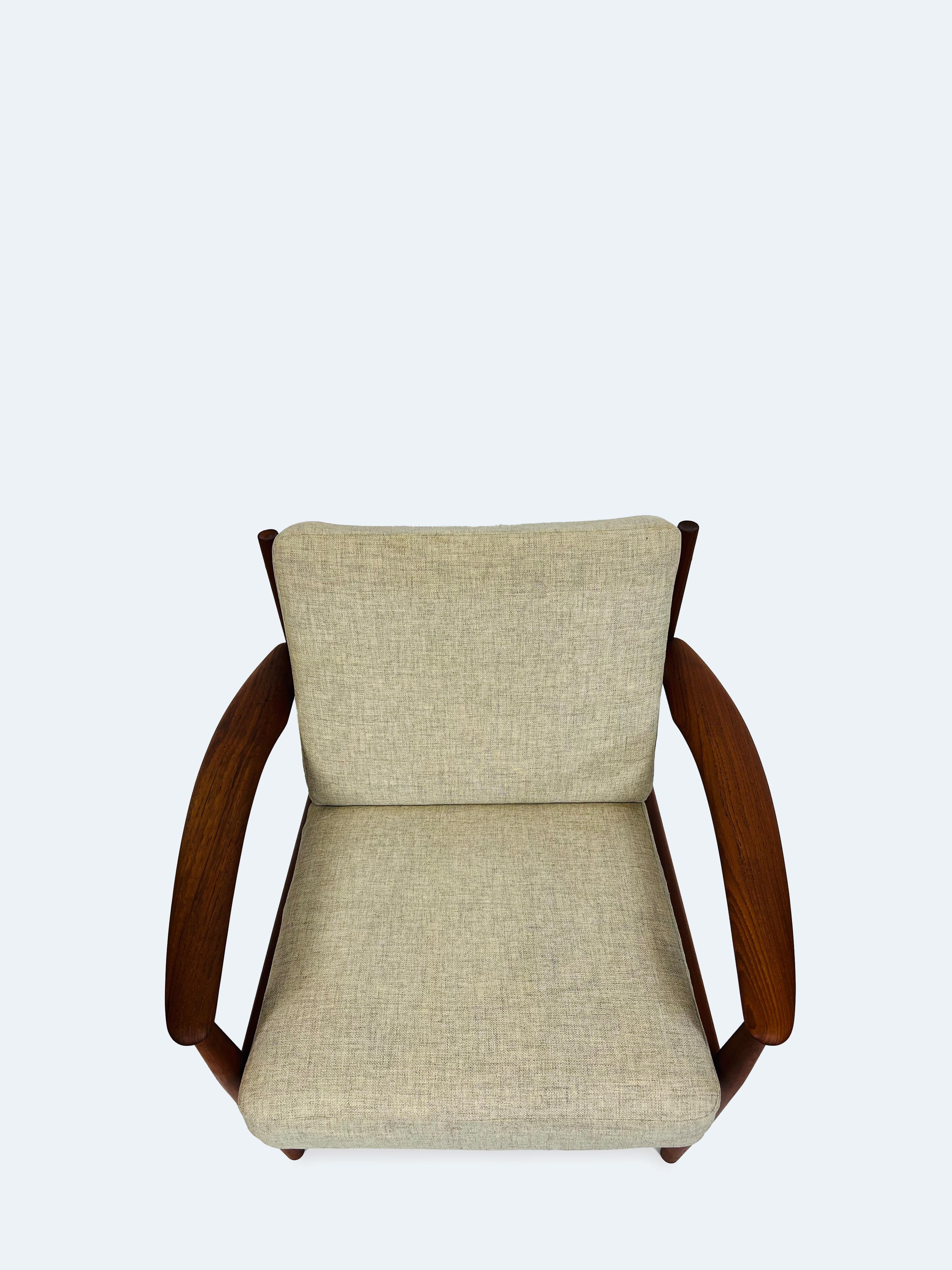 Lounge Chair Model 118 by Grete Jalk for France & Son, 1960s In Good Condition For Sale In Reichenschwand, DE