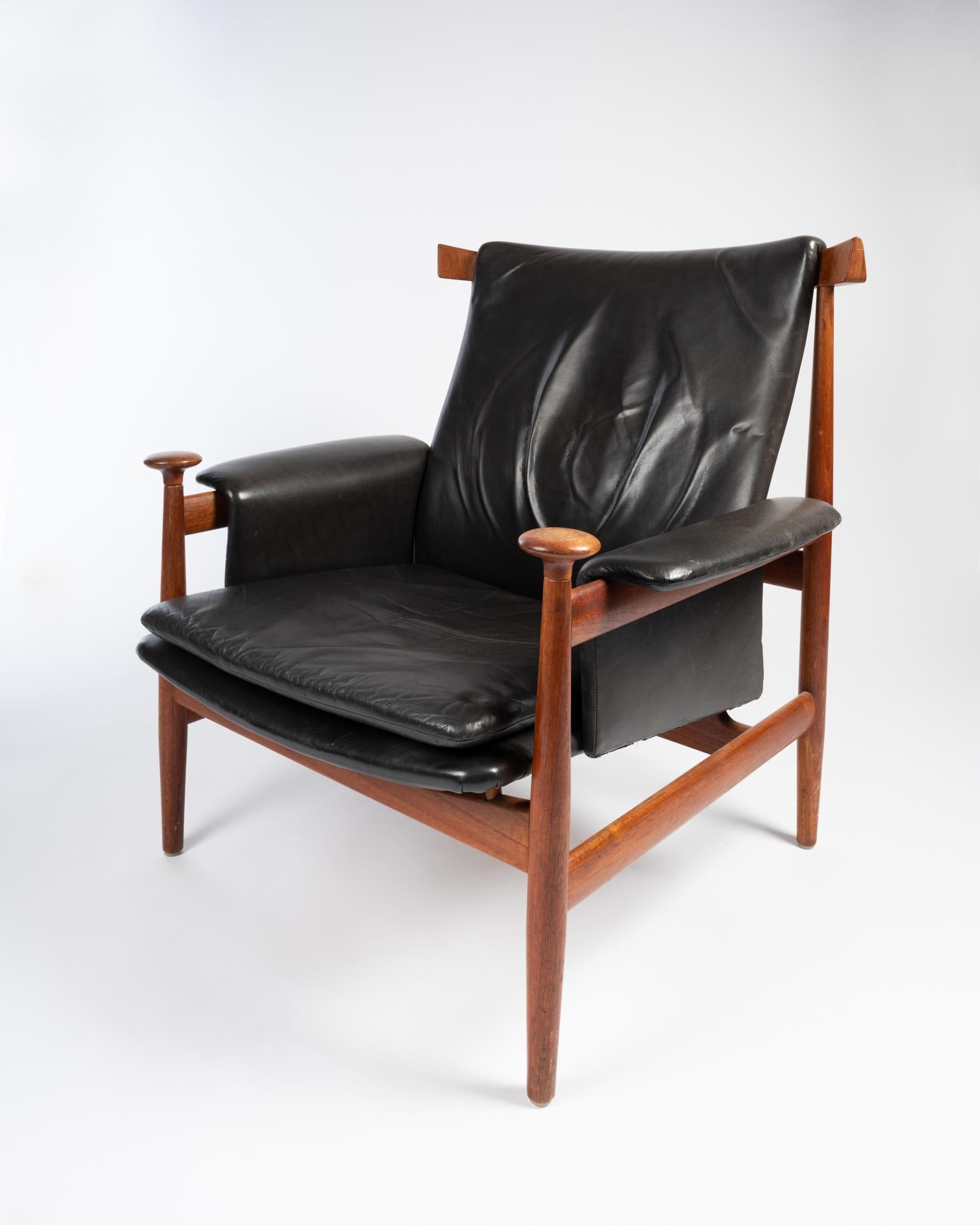 Lounge Chair Model 152 Bwana by Finn Juhl for France & Sons, 1962 In Good Condition For Sale In PARIS, FR