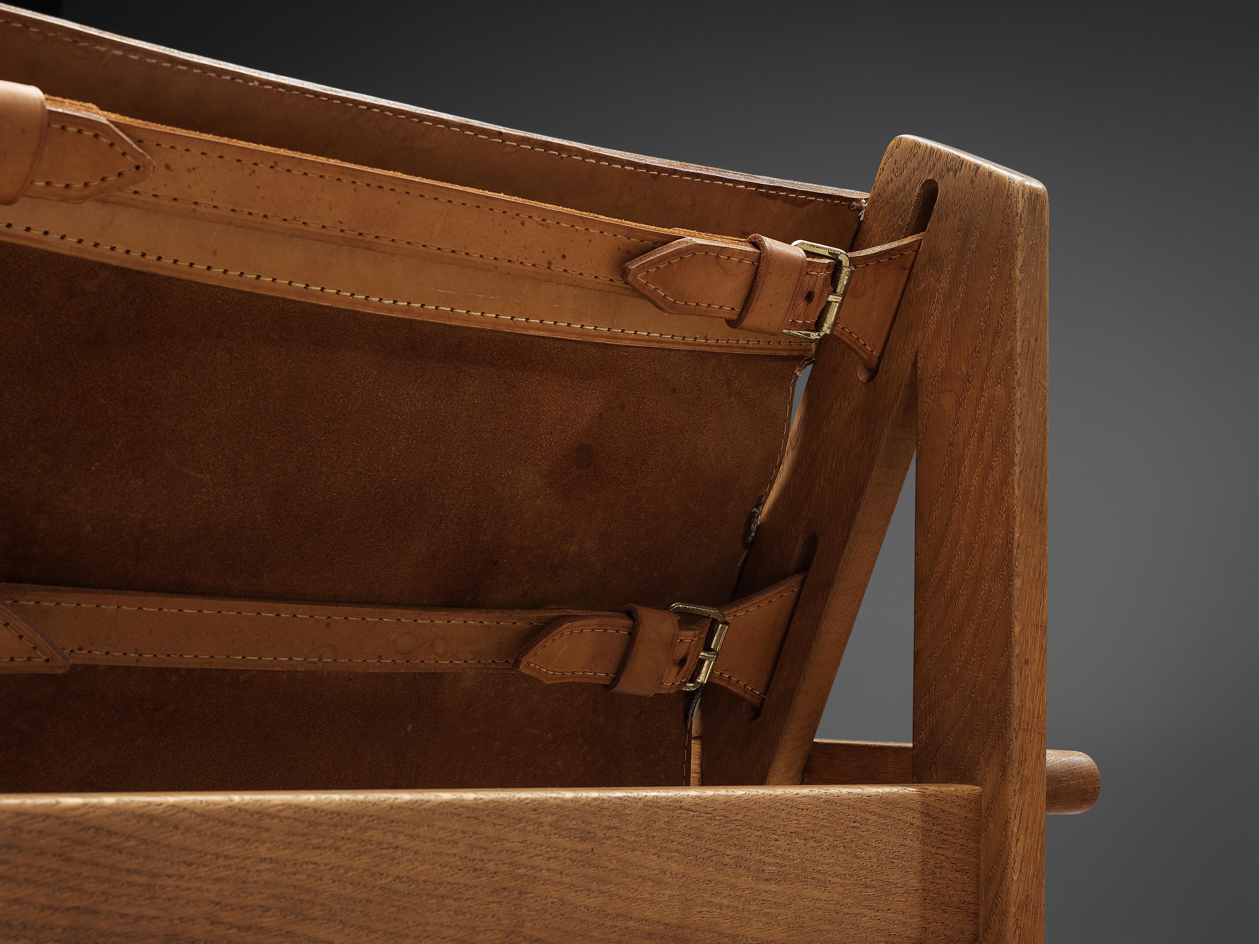 Erling Jessen '168' Lounge Chair in Oak and Cognac Leather 5