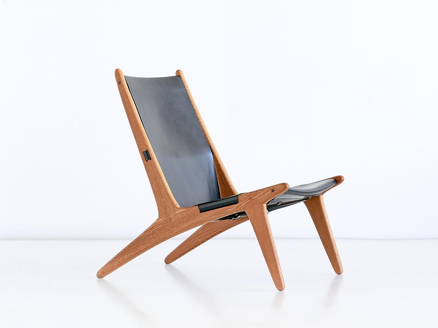 Scandinavian Modern Lounge Chair Model 204 by Uno & Östen Kristiansson for Luxus, Sweden, 1954