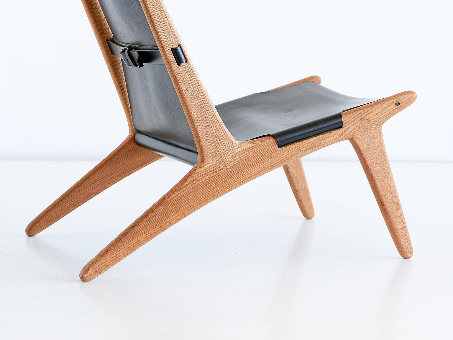 Lounge Chair Model 204 by Uno & Östen Kristiansson for Luxus, Sweden, 1954 In Excellent Condition In The Hague, NL
