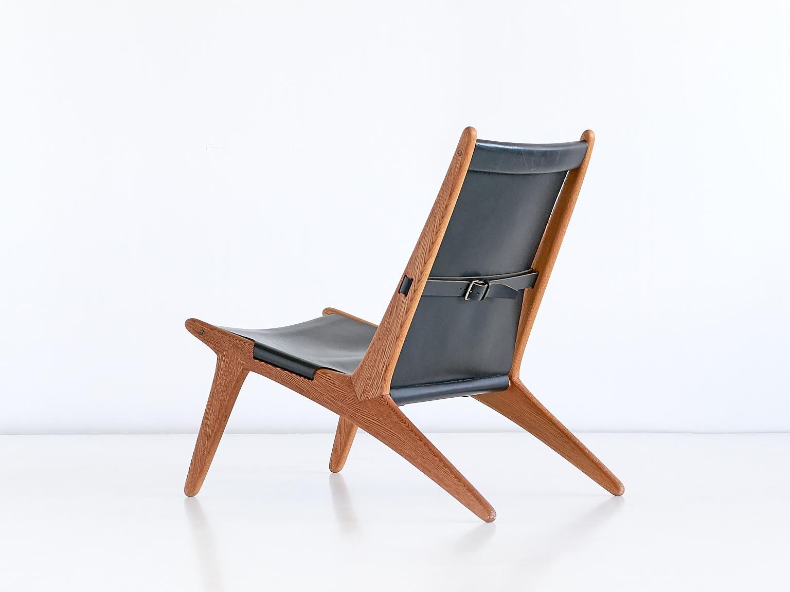 Mid-20th Century Lounge Chair Model 204 by Uno & Östen Kristiansson for Luxus, Sweden, 1954