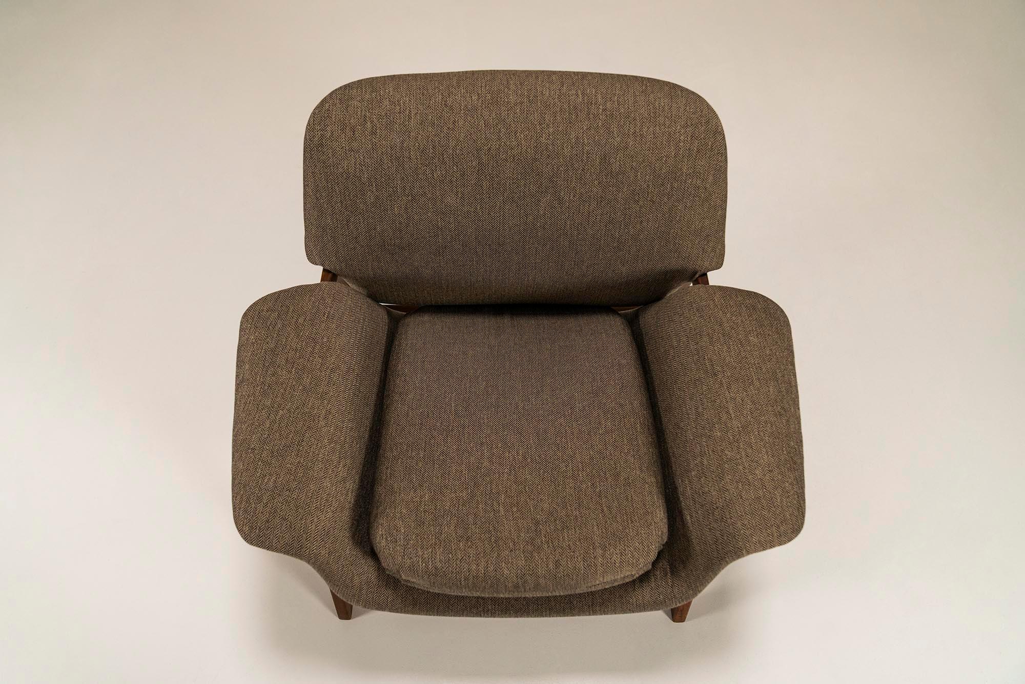 Lounge Chair Model 849 By Gianfranco Frattini For Cassina, Italy 1950s For Sale 4