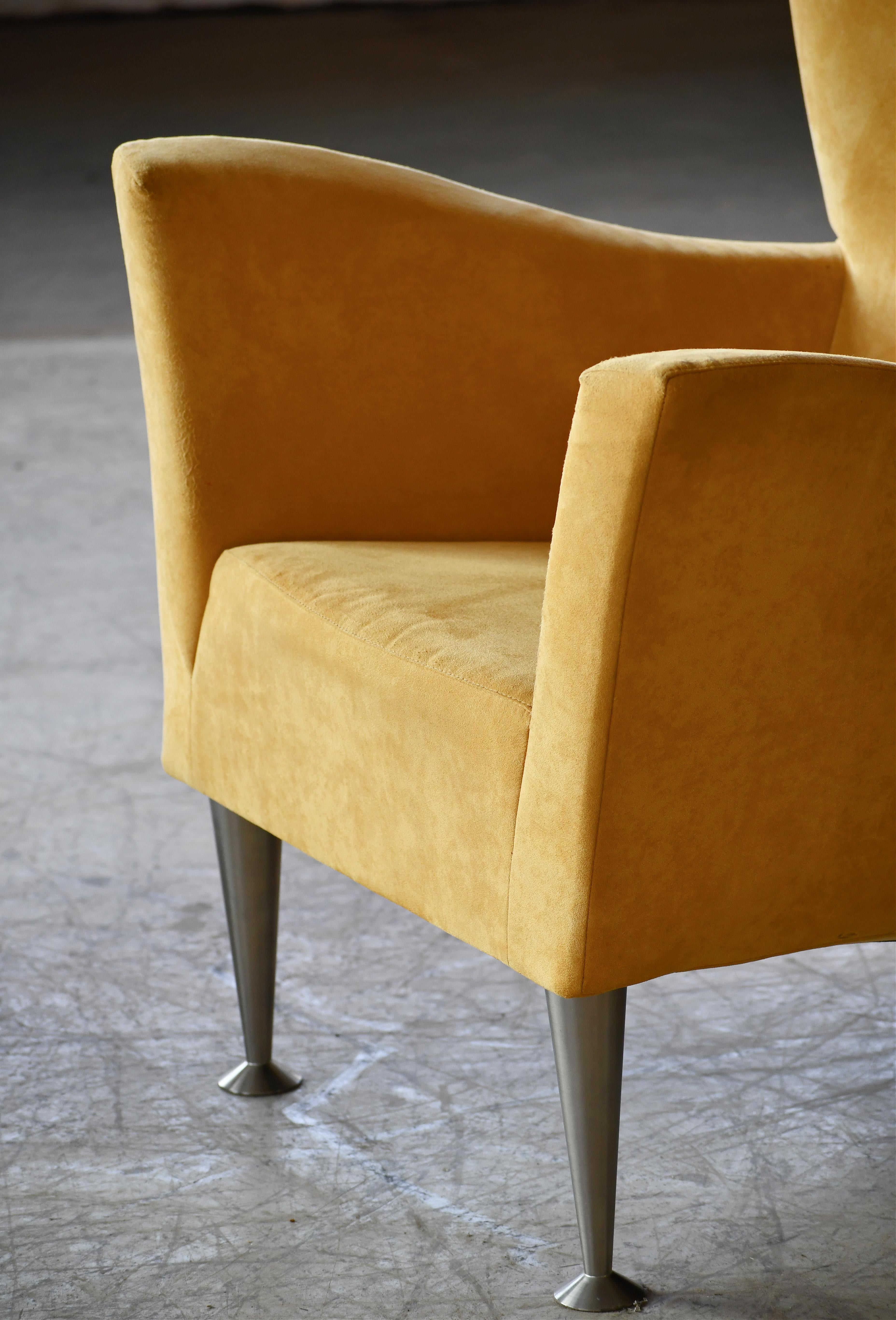 Modèle de fauteuil de salon moulé avec repose-pieds de Gijs Papavoine pour Montis Bon état - En vente à Bridgeport, CT