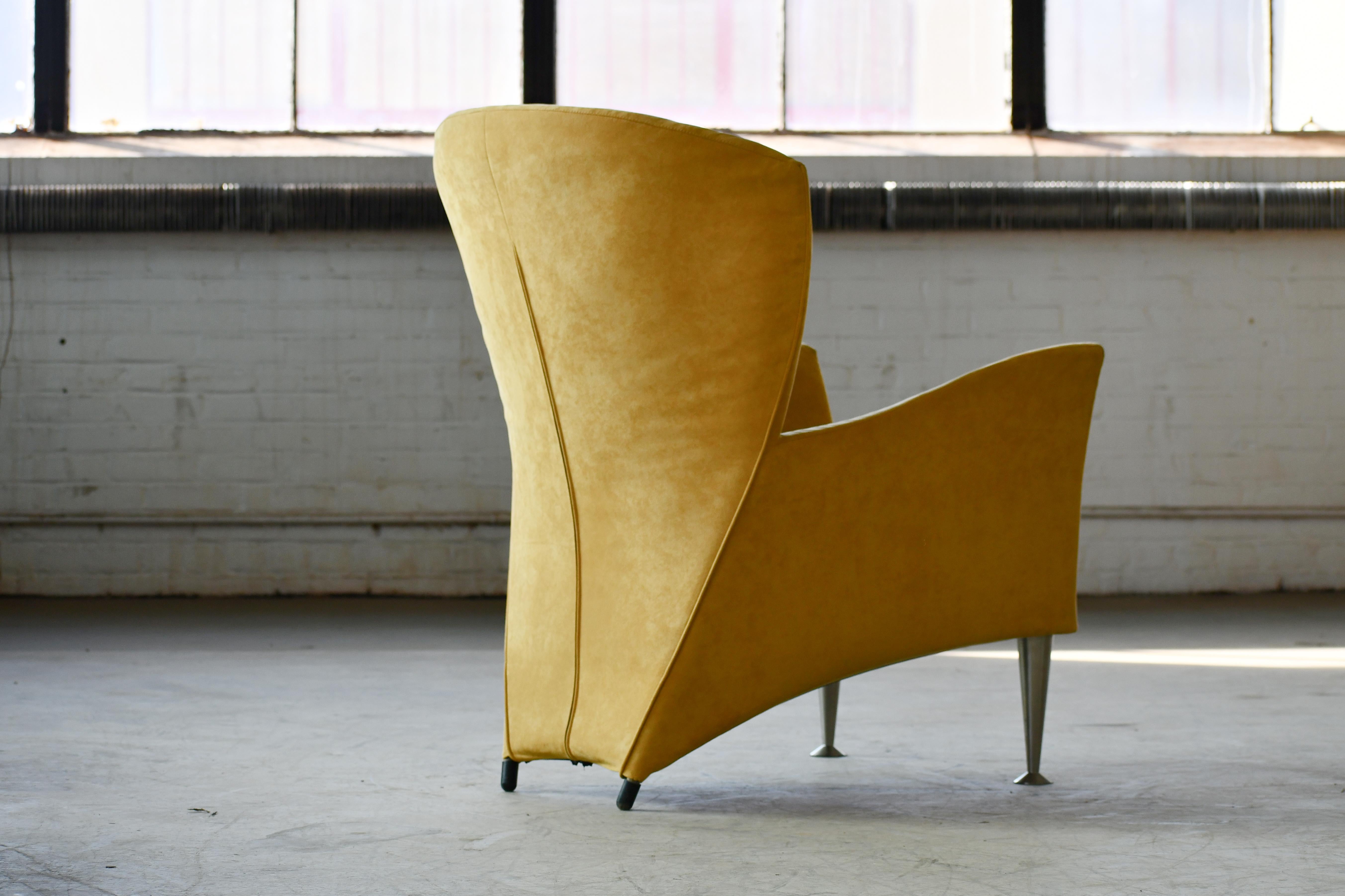 Lounge Chair Model Castor with footstool by Gijs Papavoine for