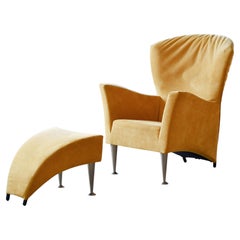 Lounge Chair Model Castor with footstool by Gijs Papavoine for Montis