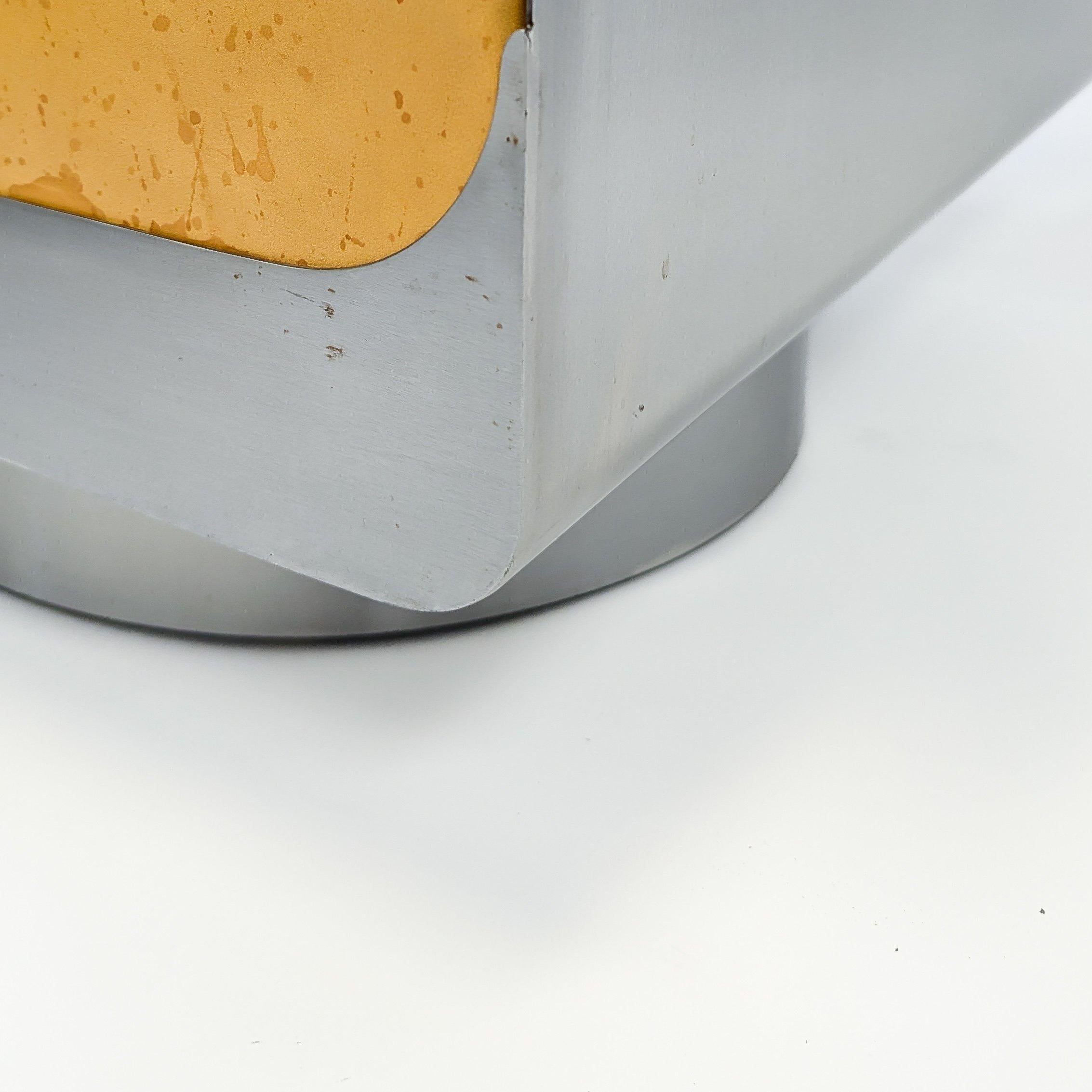 Stainless Steel Lounge Chair Model 
