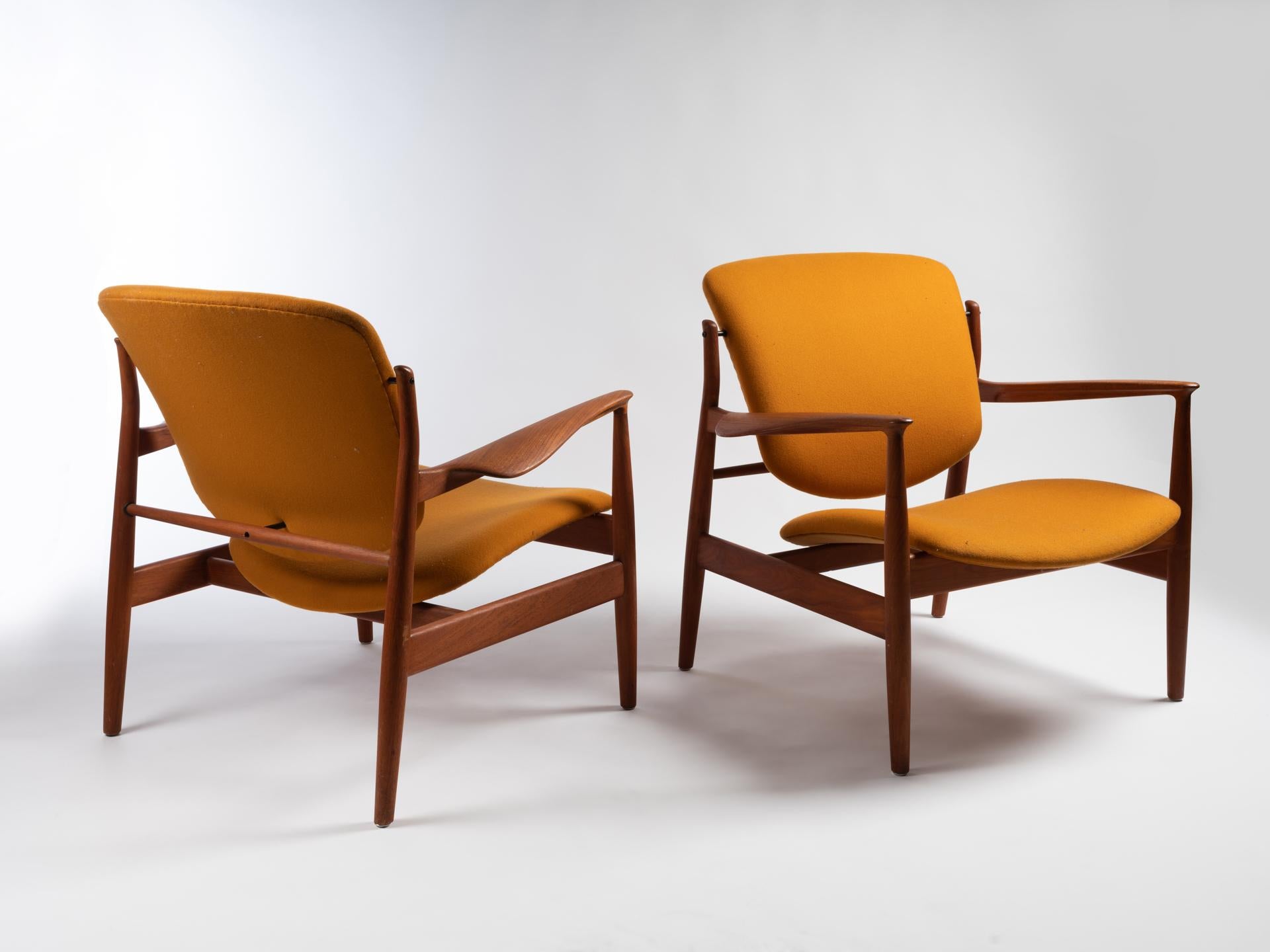 Lounge Chair Model Fd136, Designed by Finn Juhl, 1950s For Sale 3