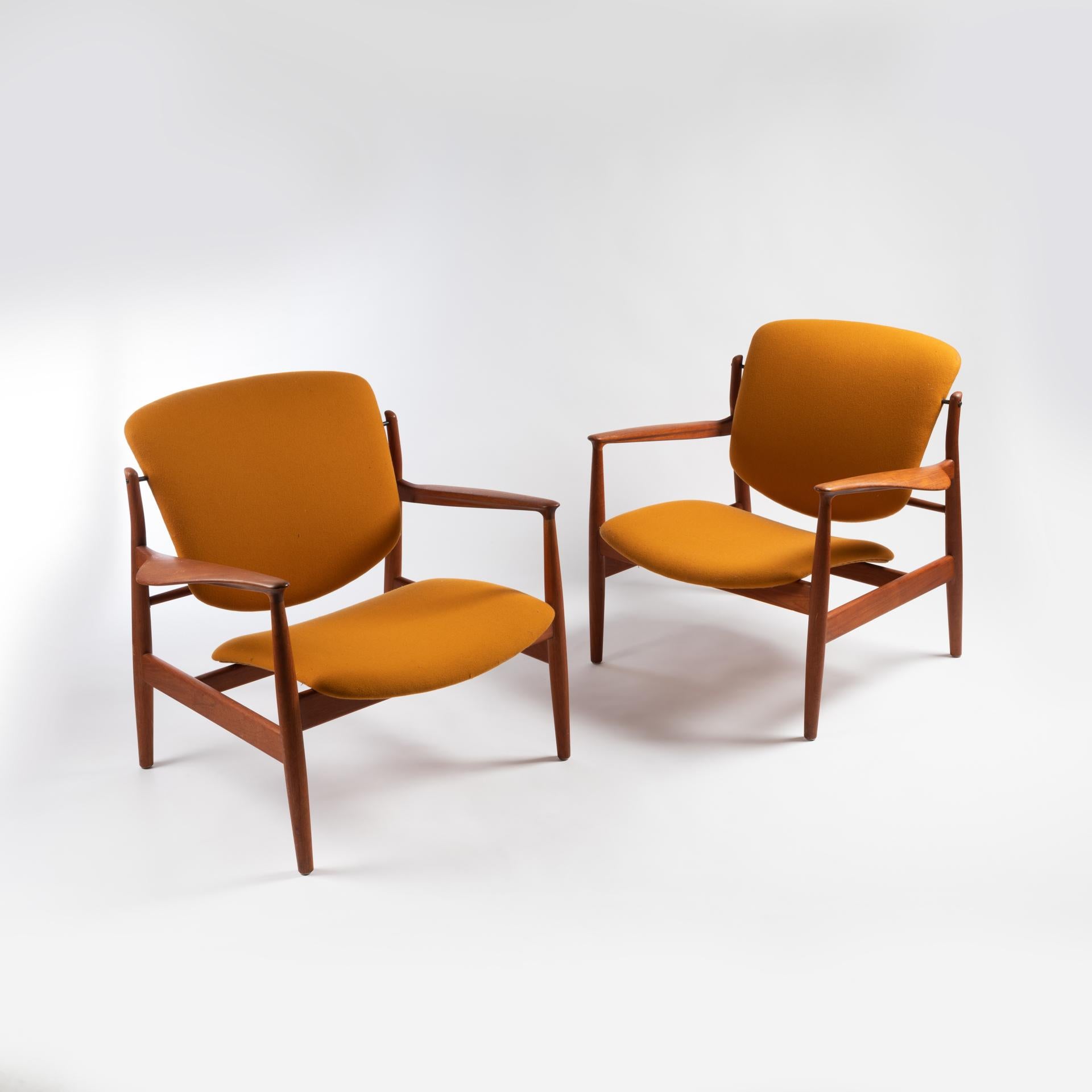 Lounge Chair Model Fd136, Designed by Finn Juhl, 1950s For Sale 2