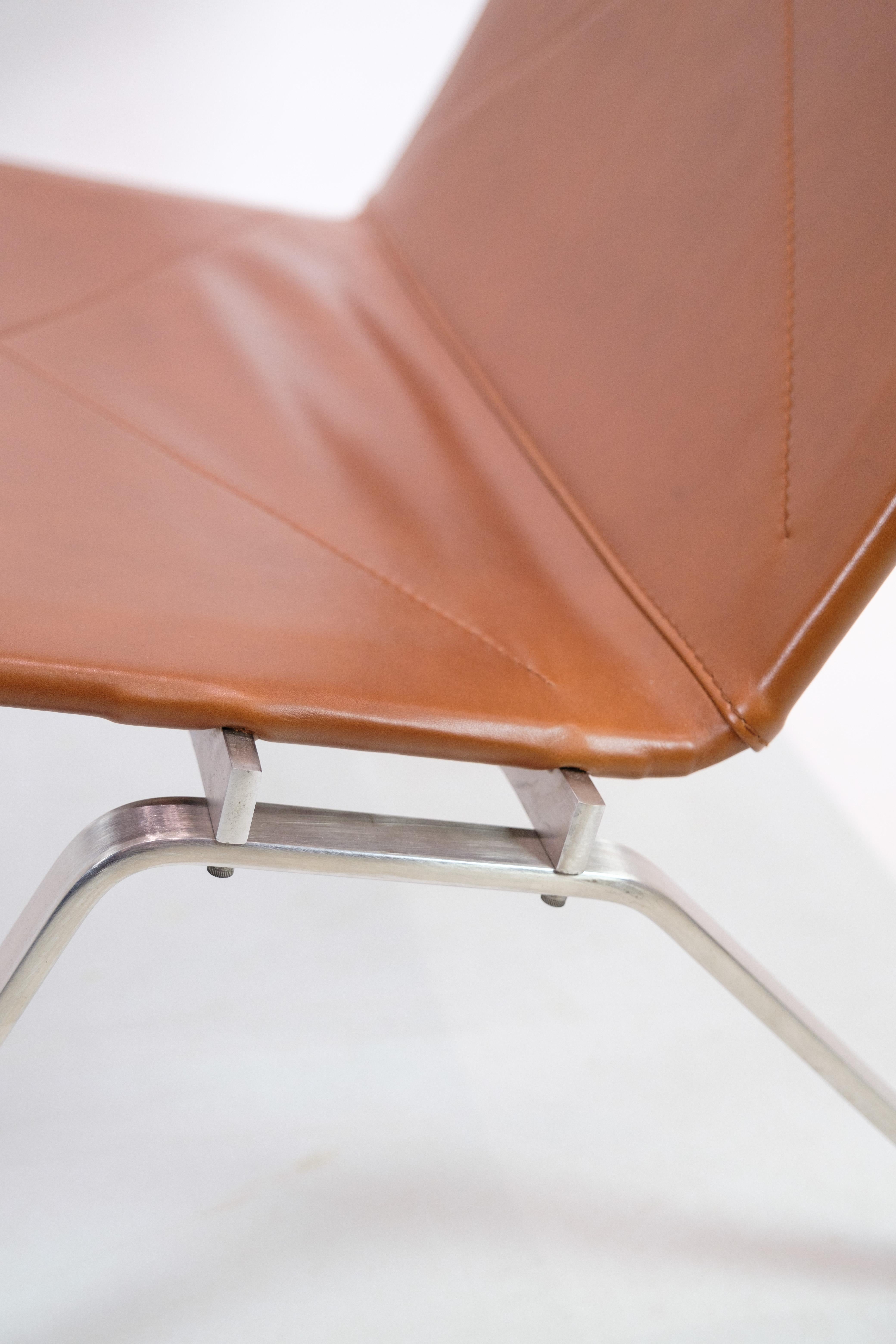 Loungesessel Modell PK22 aus Nussbaum Elegance Leder von Poul Kjærholm (Ende des 20. Jahrhunderts) im Angebot