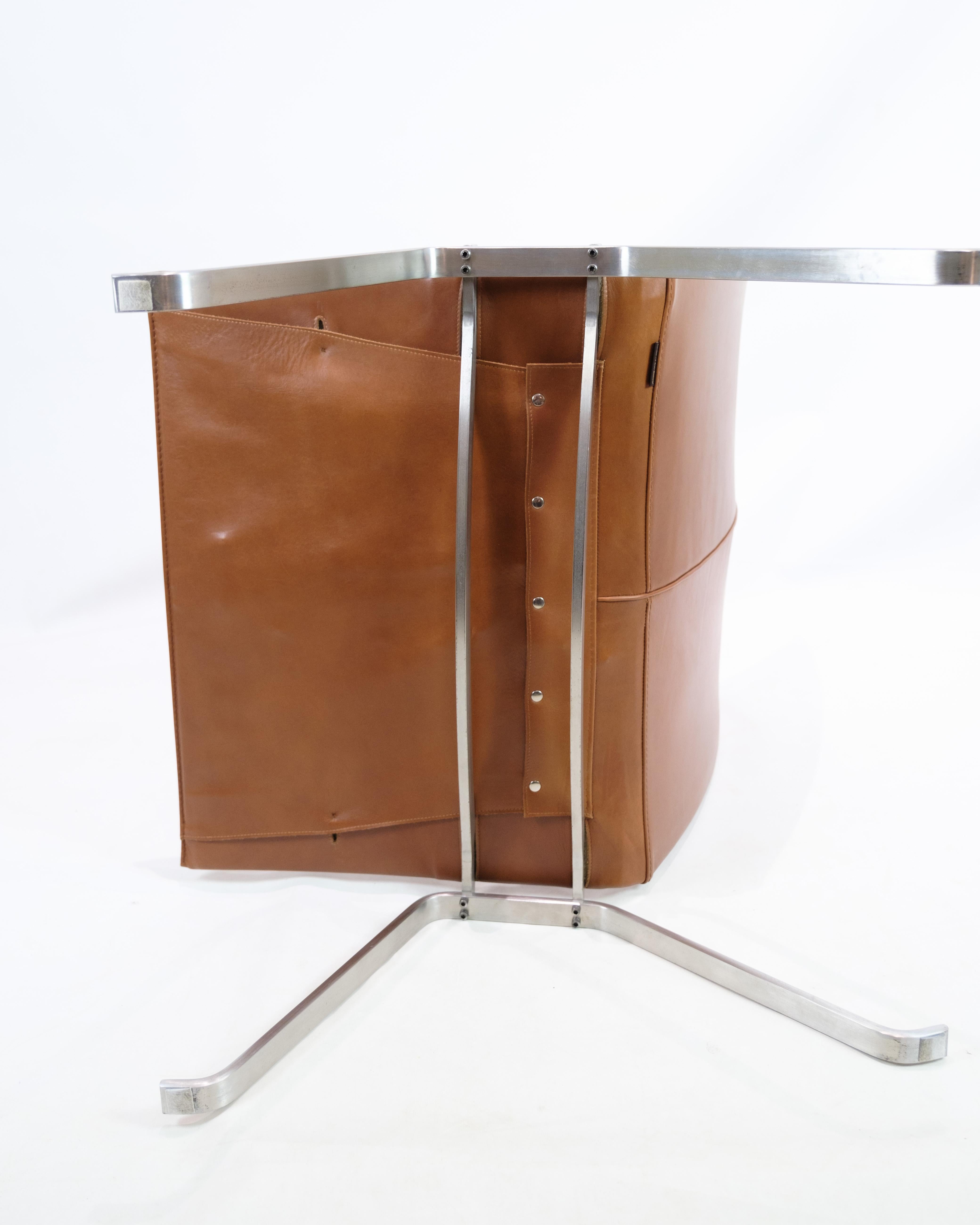 Loungesessel Modell PK22 aus Nussbaum Elegance Leder von Poul Kjærholm im Angebot 1