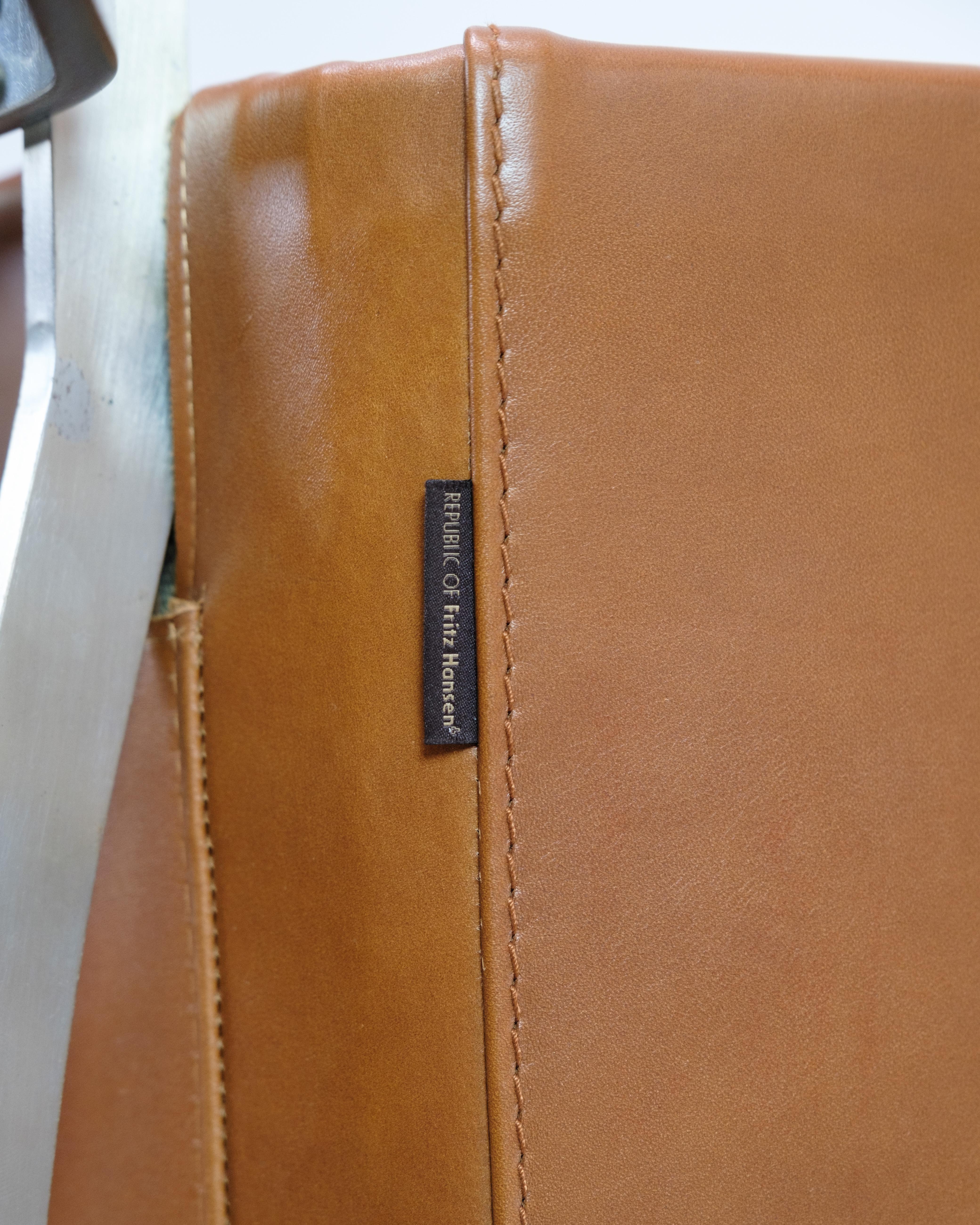 Loungesessel Modell PK22 aus Nussbaum Elegance Leder von Poul Kjærholm im Angebot 2
