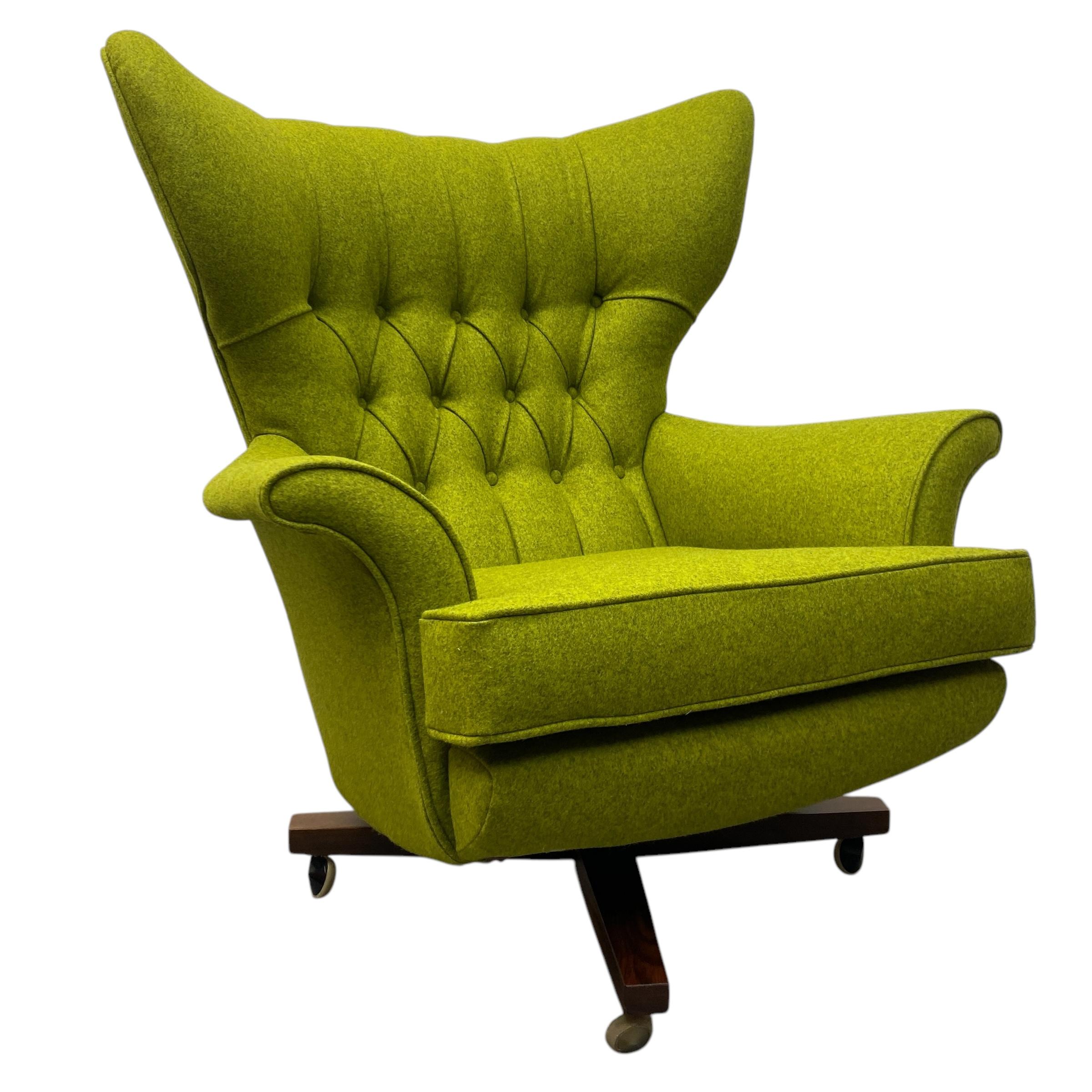 Lounge Chair Ottoman 1960's G Plan Blofeld 6250 8