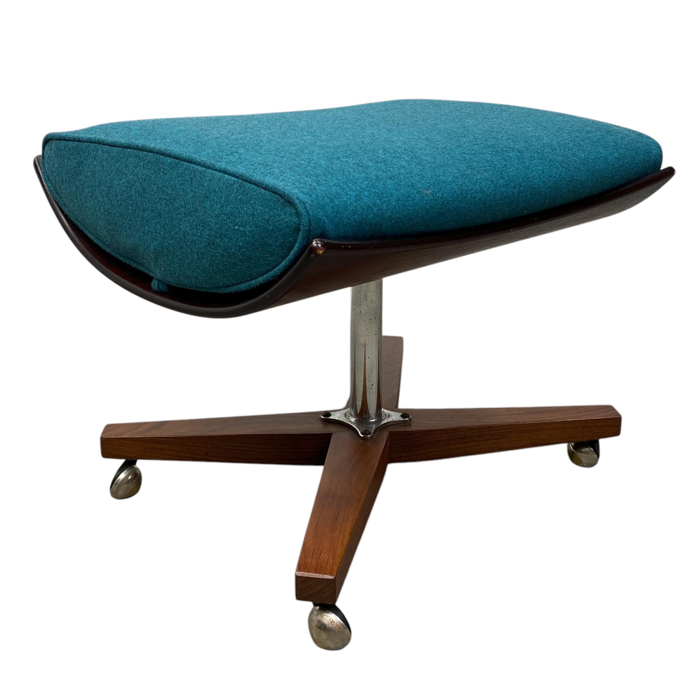 Sedia da salotto ottomana 1960 G-Plan Blofeld 6250 Teal In condizioni ottime a Otley, GB
