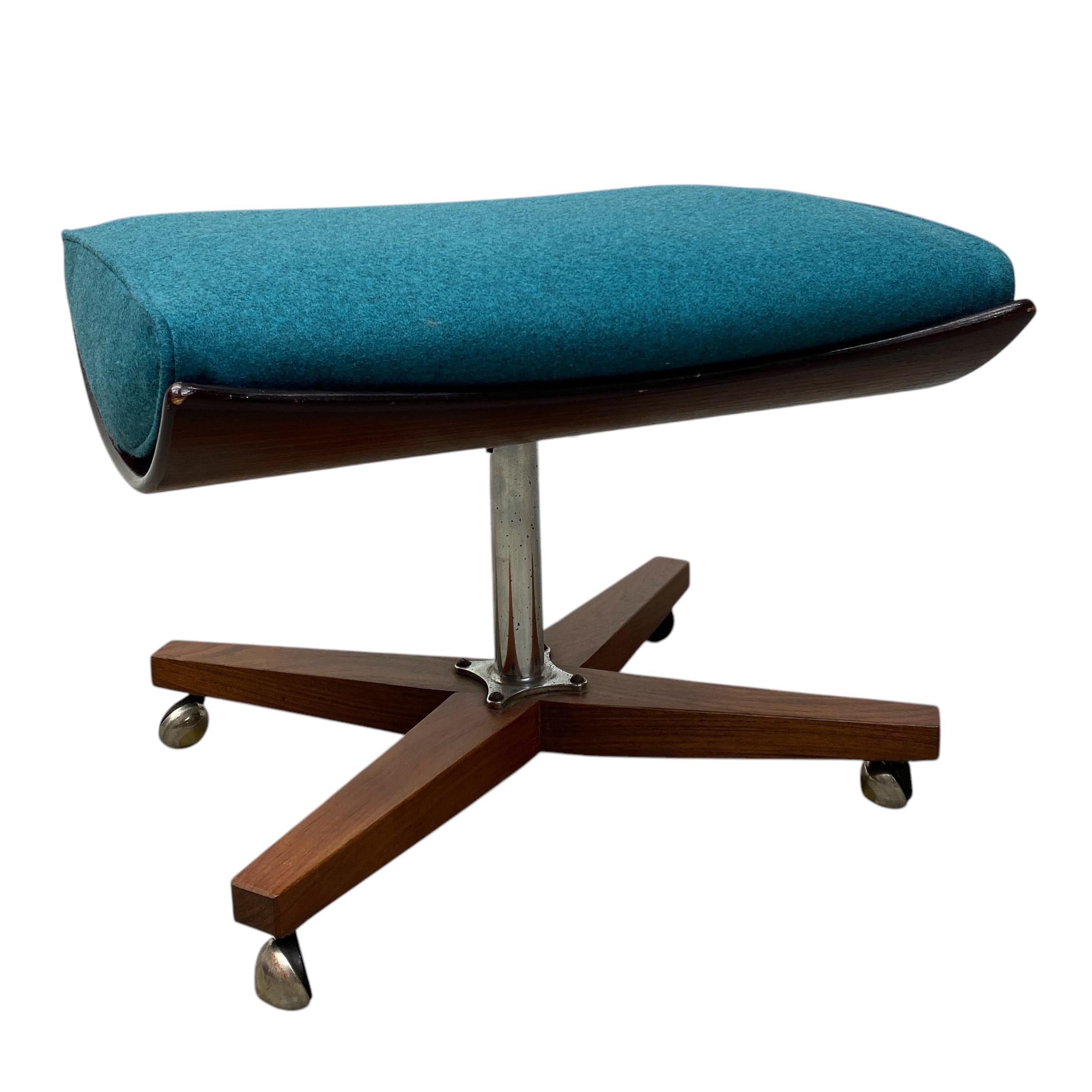 Lana Sedia da salotto ottomana 1960 G-Plan Blofeld 6250 Teal