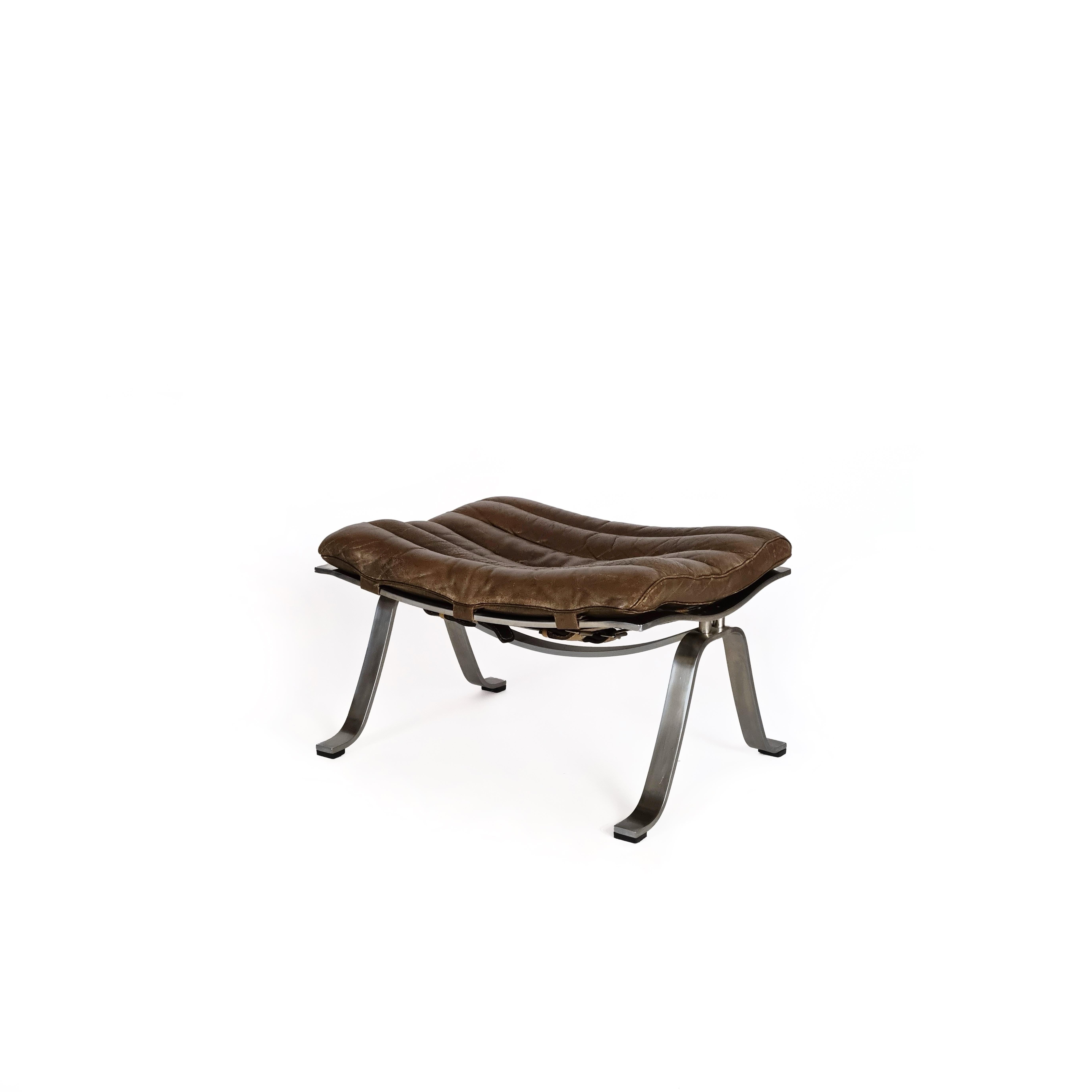 Lounge Chair & Ottoman Ari - by Arne Norell, 1960s In Good Condition For Sale In Hilversum, NL