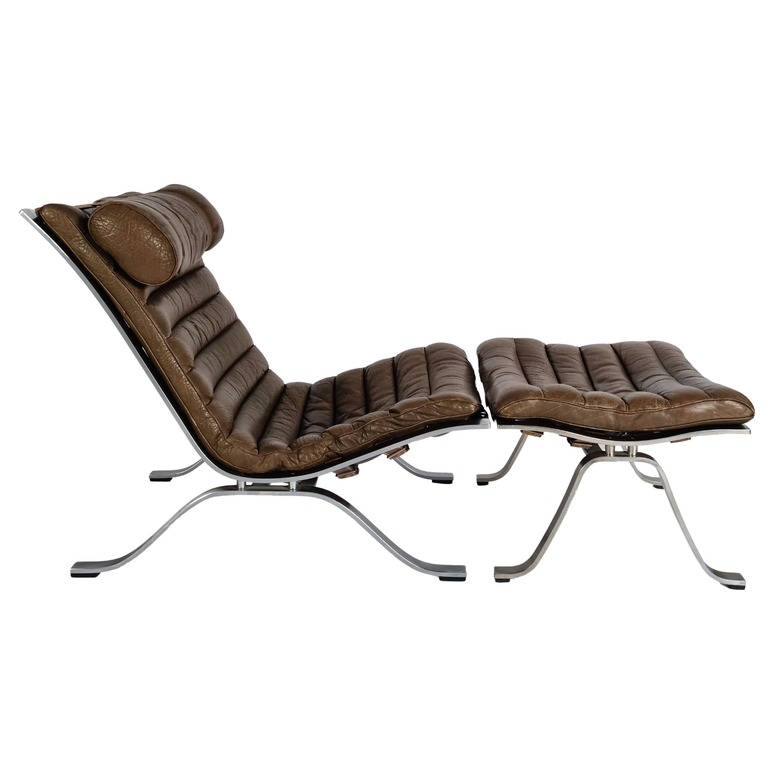 Lounge Chair & Ottoman Ari - by Arne Norell, 1960s