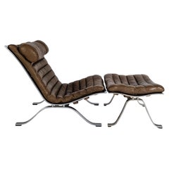 Lounge Chair & Ottoman Ari - by Arne Norell, 1960s
