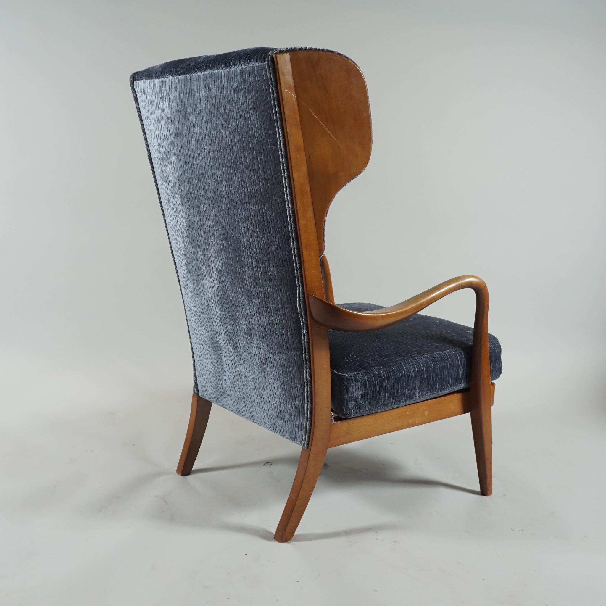Danish Lounge Chair & Ottoman by Anker Petersen