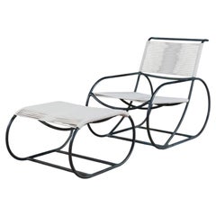 Lounge Chair & Ottoman by Kipp Stewart for Terra of California, Bronze, c.1970s