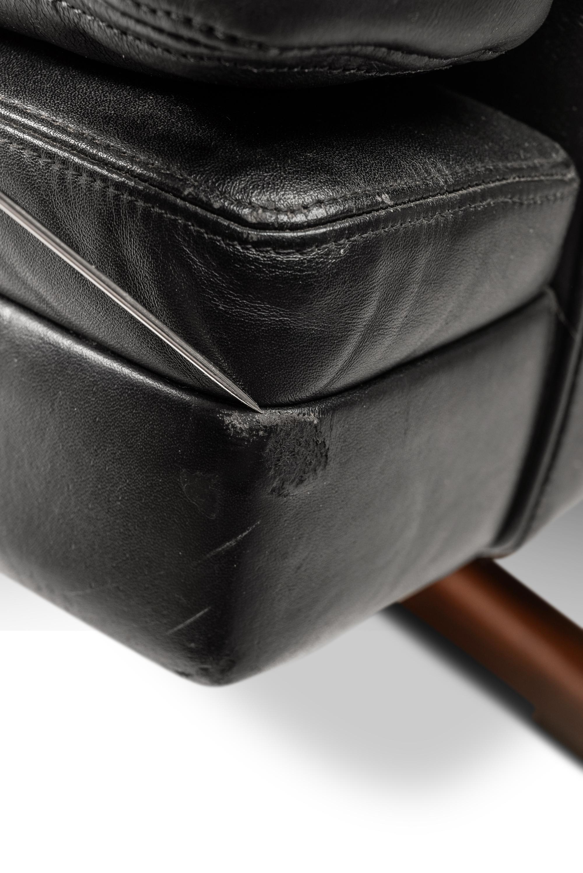 Lounge Chair & Ottoman in Leather, Fredrik A. Kayser, Vatne Møbler, Norway, 1960 For Sale 13