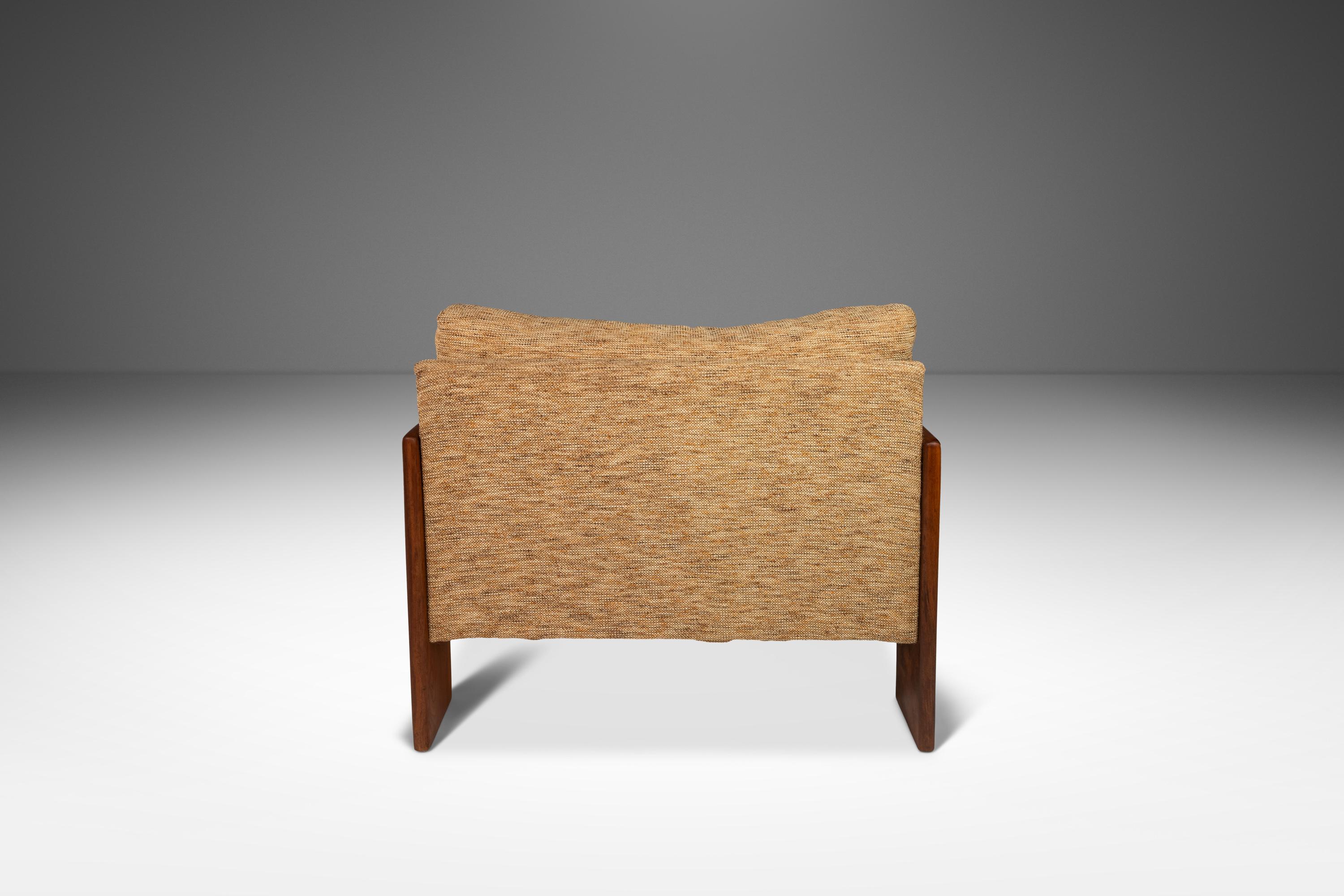Walnut Lounge Chair & Ottoman Set by Adrian Pearsall for Craft Associates, USA, 1960's For Sale