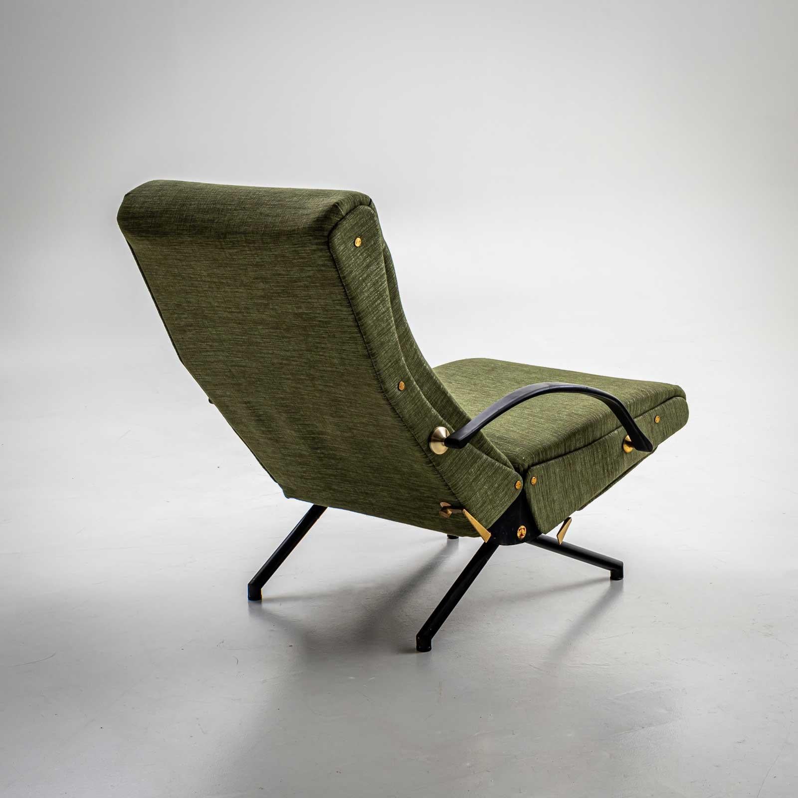 Iron Lounge Chair P40 by Osvaldo Borsani for Tecno Italy, Design 1955 For Sale