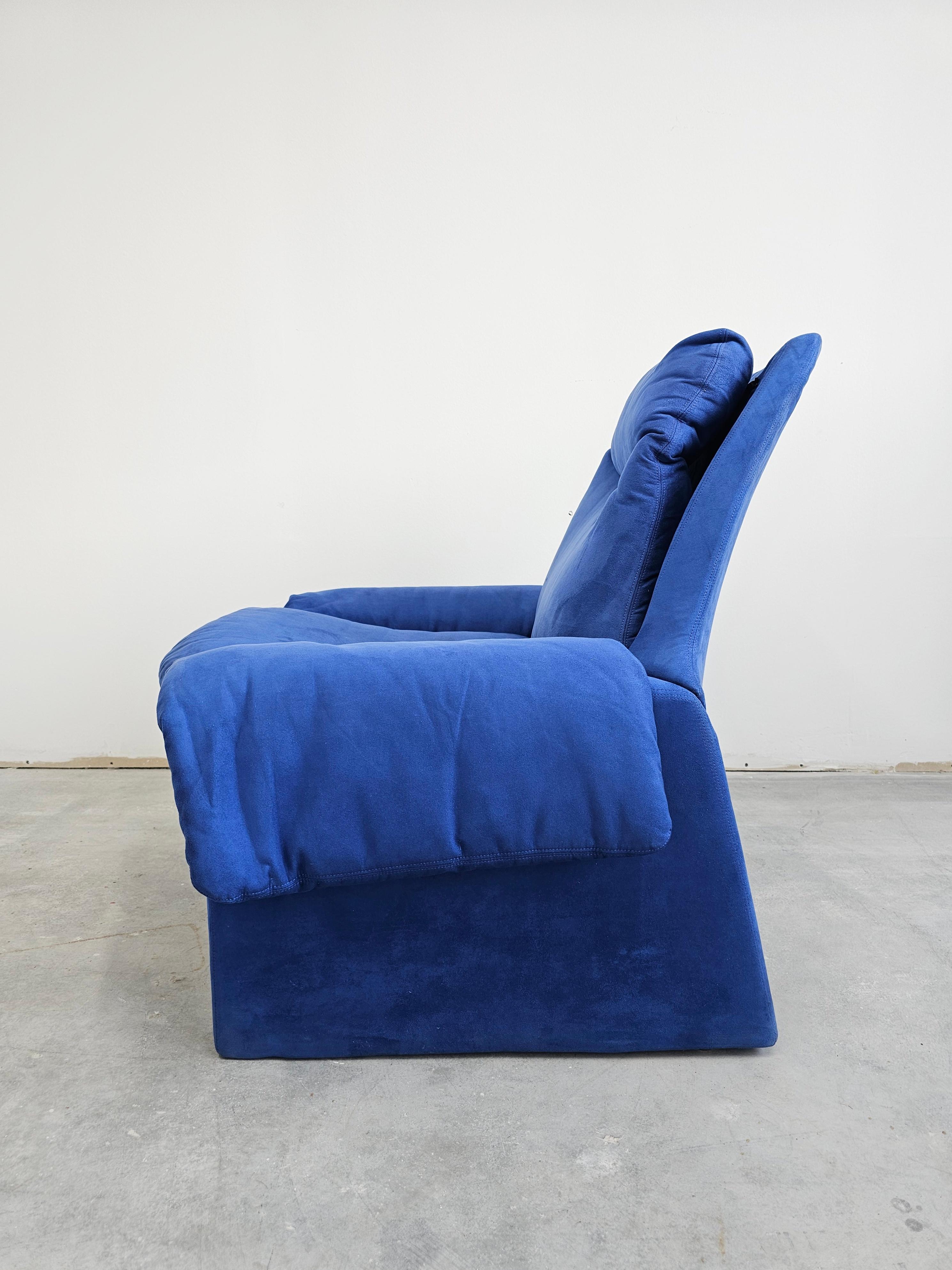 Silla Lounge P60 diseñada por Vittorio Introini para Saporiti Italia, Italia años 70 Moderno de mediados de siglo en venta