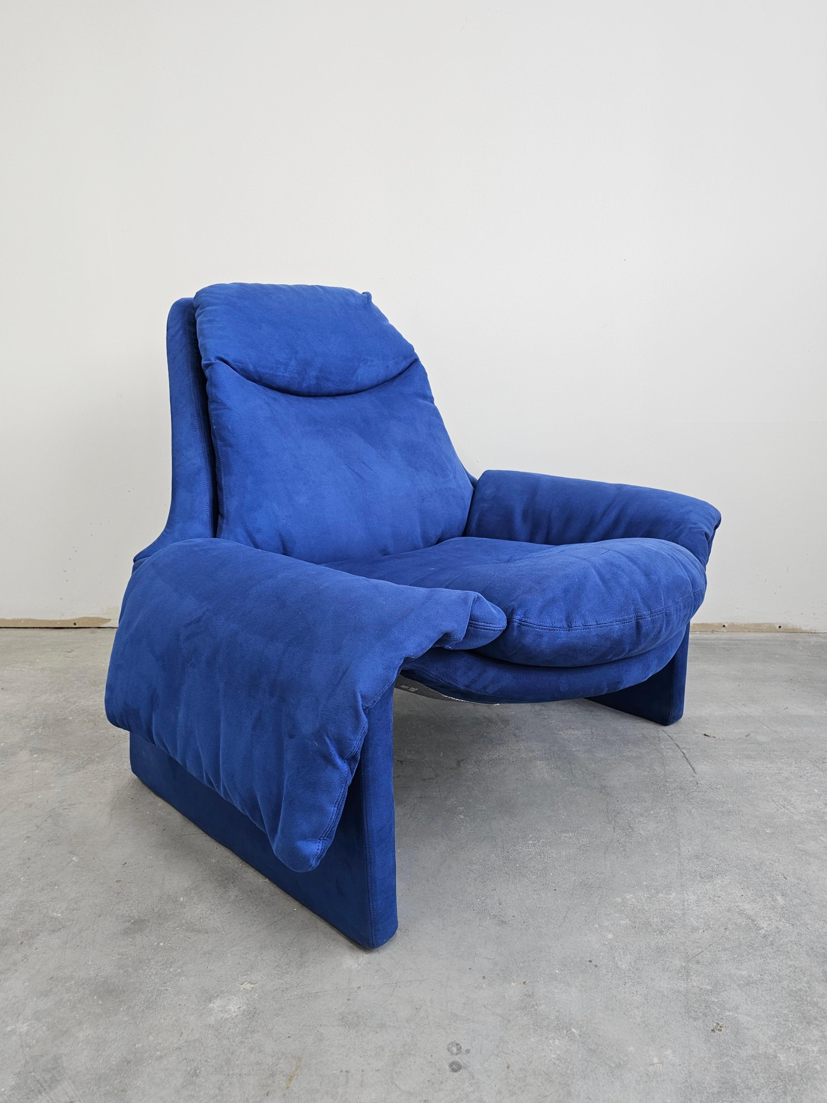 Silla Lounge P60 diseñada por Vittorio Introini para Saporiti Italia, Italia años 70 Italiano en venta