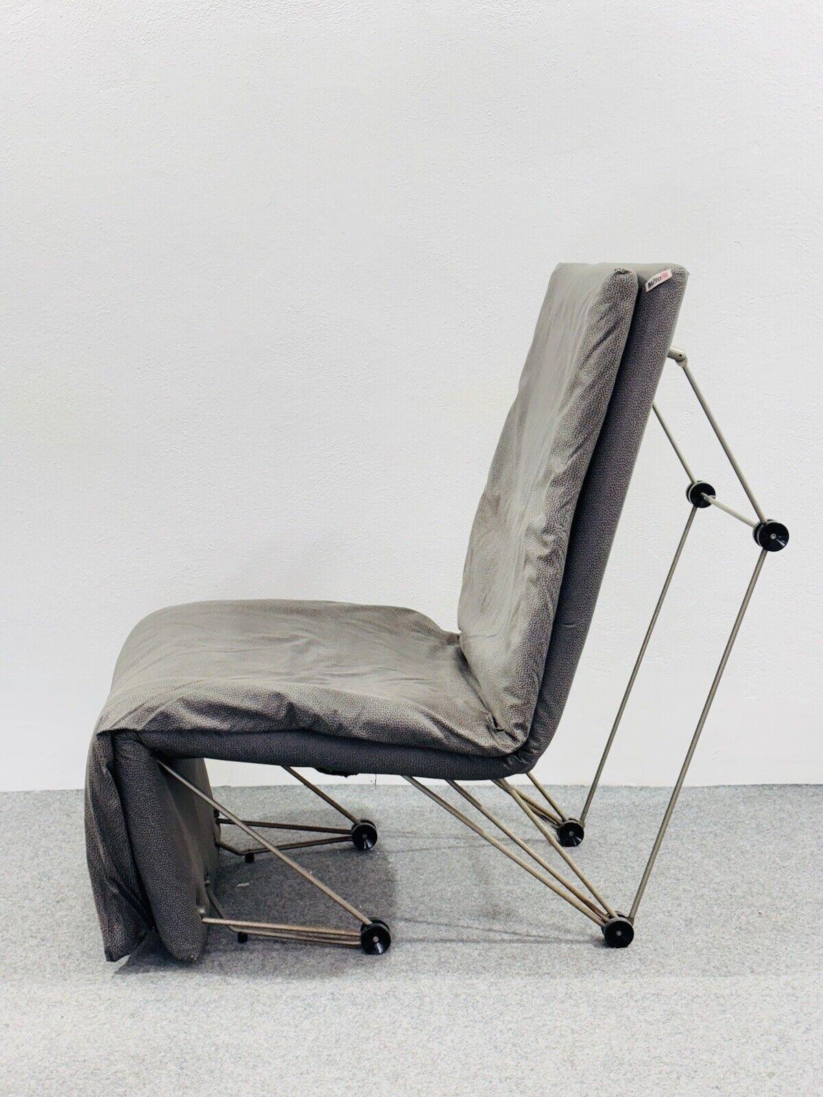 Late 20th Century Lounge Chair Armchair Geometric Design Postmodern Modern 1980's For Sale