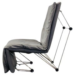 Vintage Lounge Chair Armchair Geometric Design Postmodern Modern 1980's