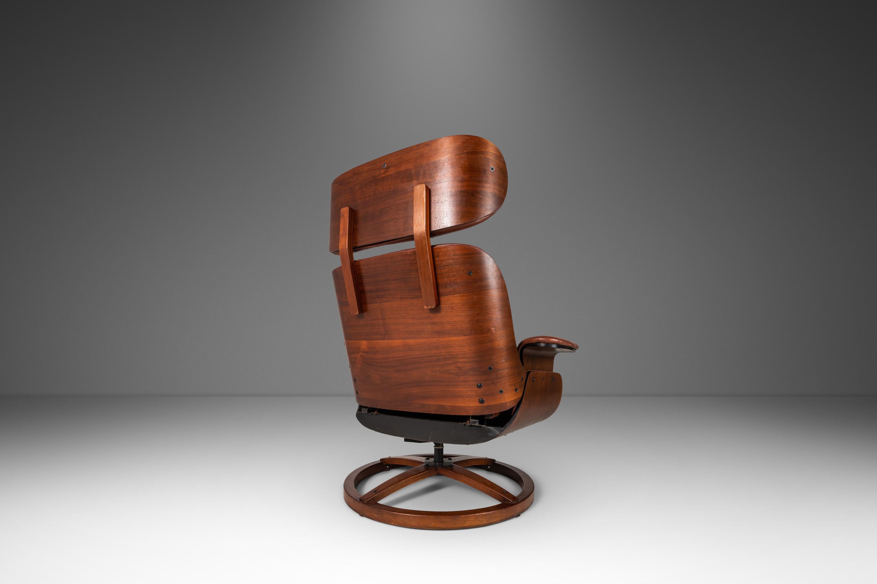 Lounge Chair Recliner Attributed to George Mulhauser for Plycraft, USA, c. 1960s 3