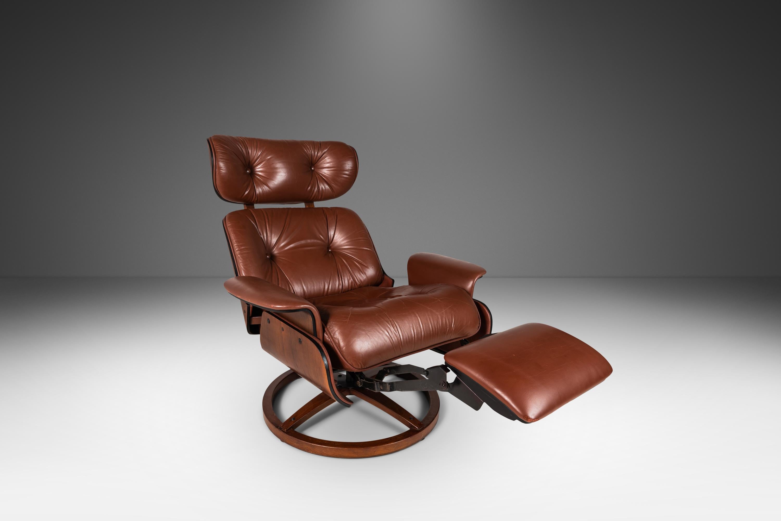 Lounge Chair Recliner Attributed to George Mulhauser for Plycraft, USA, c. 1960s 5