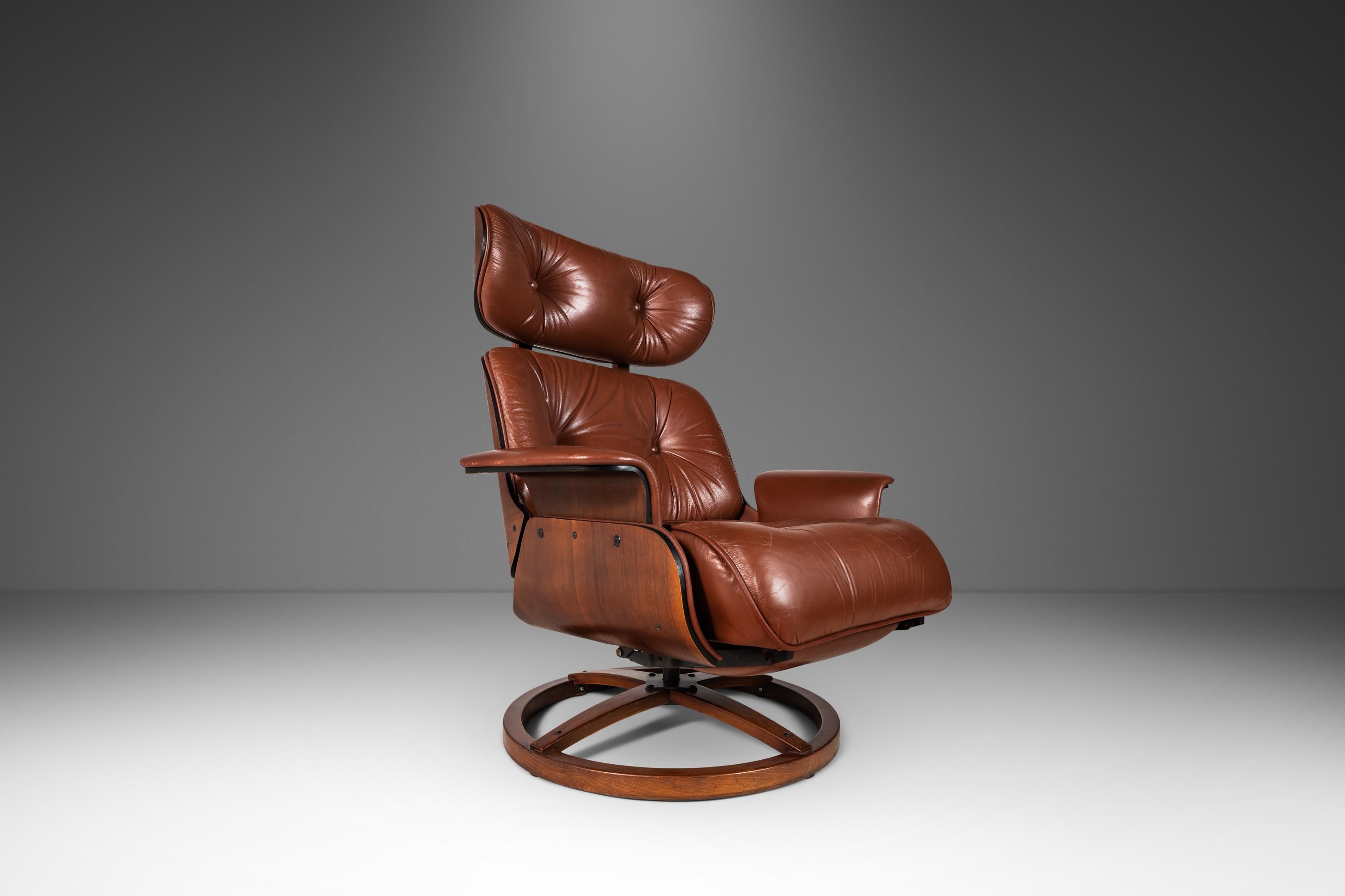 American Lounge Chair Recliner Attributed to George Mulhauser for Plycraft, USA, c. 1960s