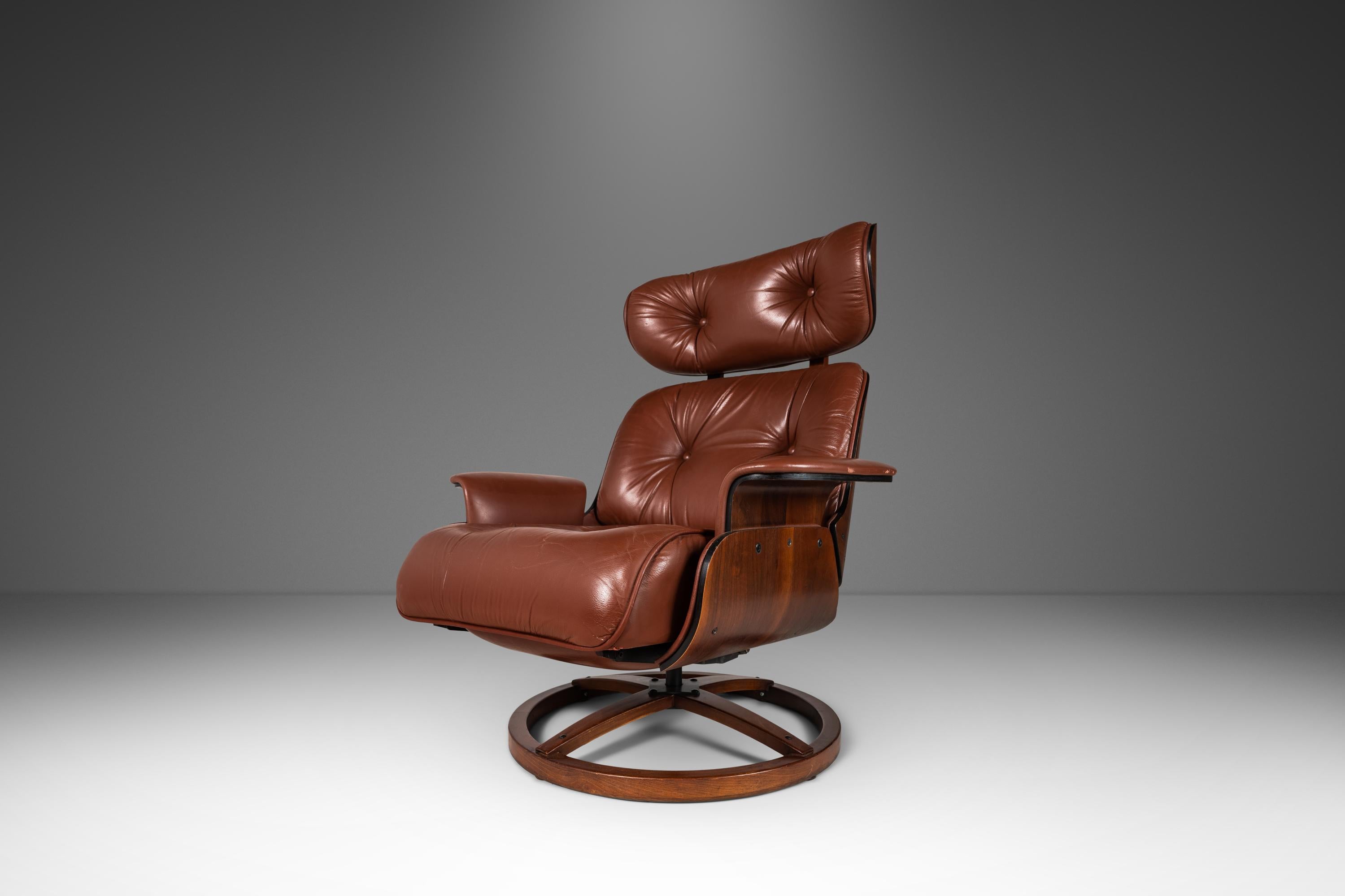 Steel Lounge Chair Recliner Attributed to George Mulhauser for Plycraft, USA, c. 1960s