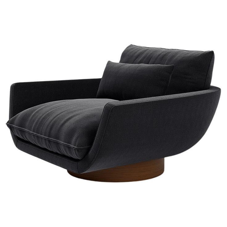 Contemporary Lounge Chair 'Rua Ipanema' by Man of Parts, Rohi, Opera, Anthrazit For Sale