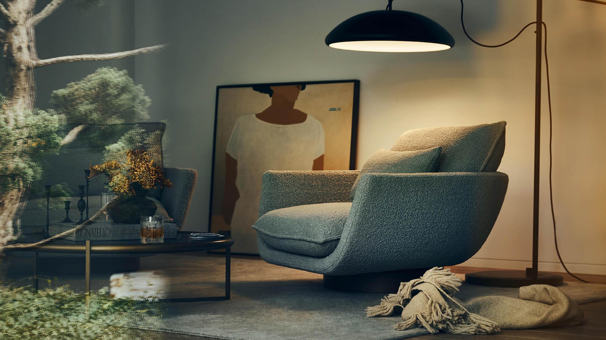 XXI secolo e contemporaneo Lounge Chair 'Rua Ipanema' di Man of Parts, Base in noce, Rohi, Opera, Specchio in vendita