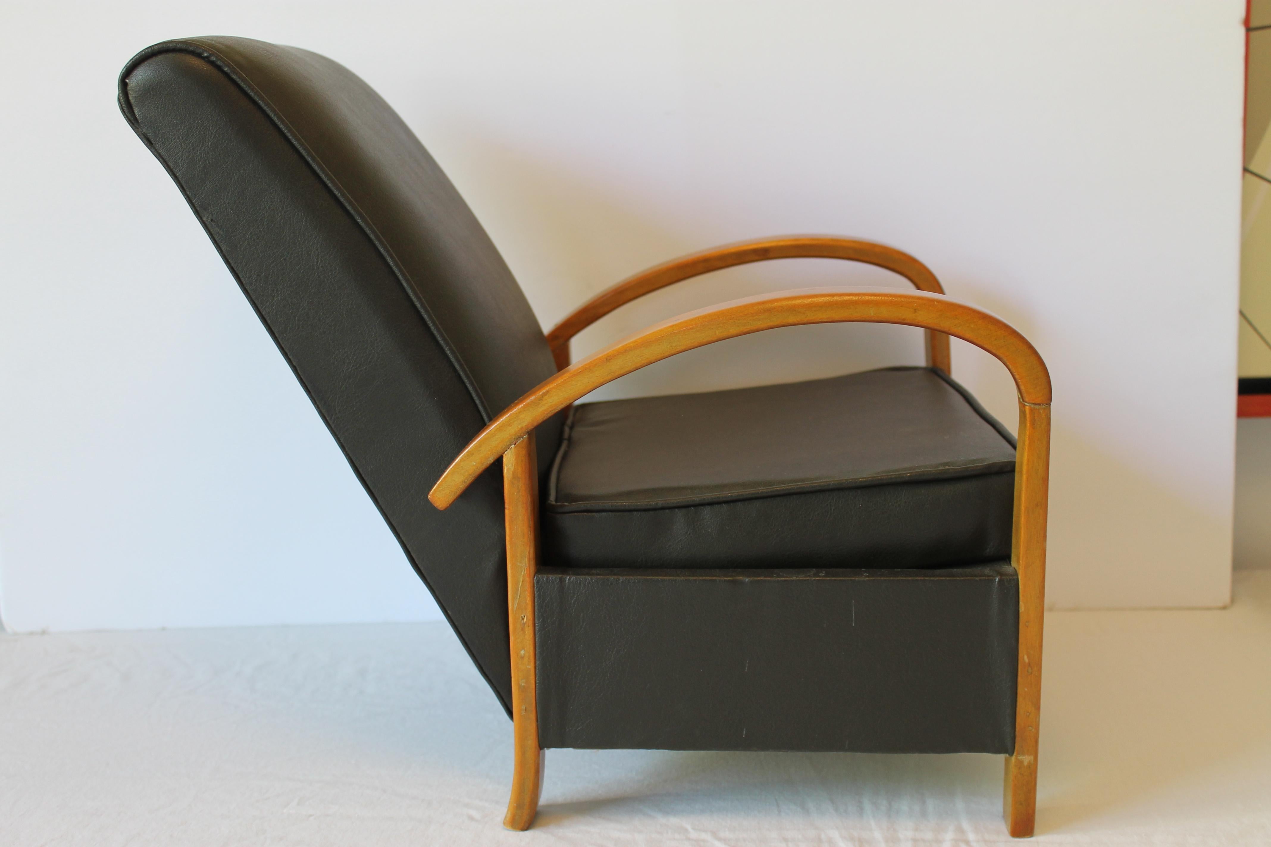 Salesman sample of a 1950s lounge chair. Chair measures 11