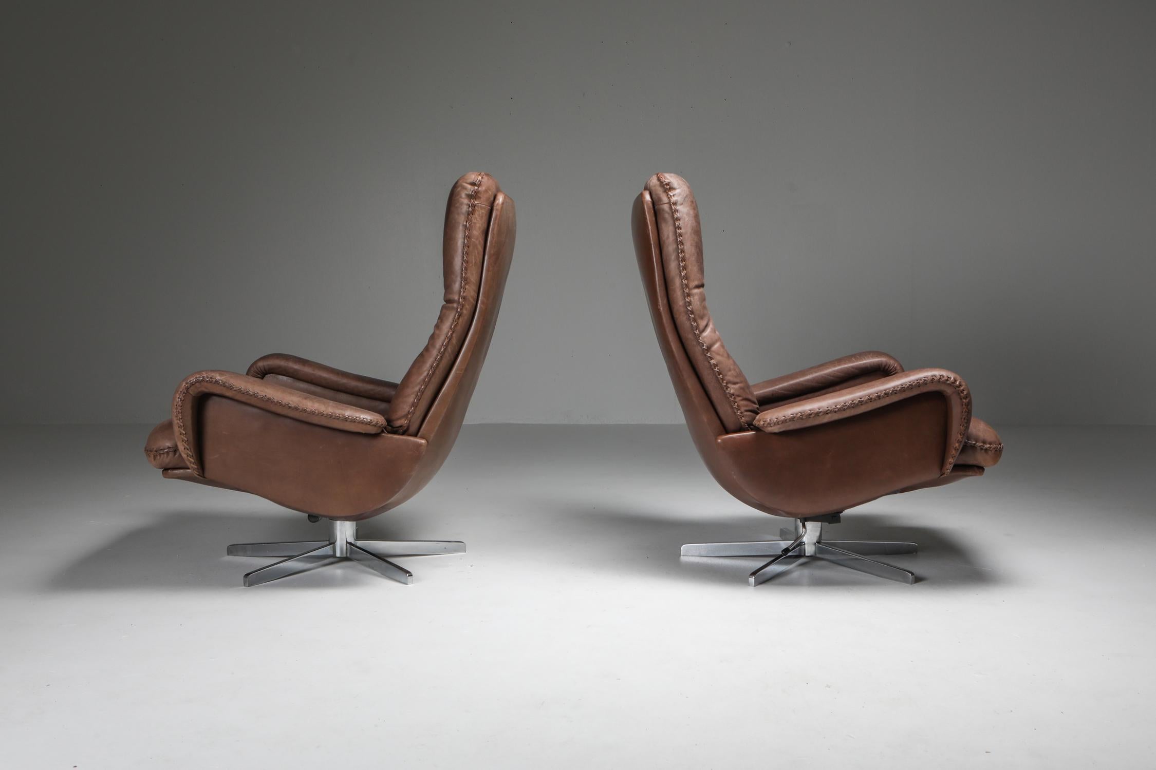 Leather Lounge Chair Set S231 'James Bond' by De Sede, Switzerland