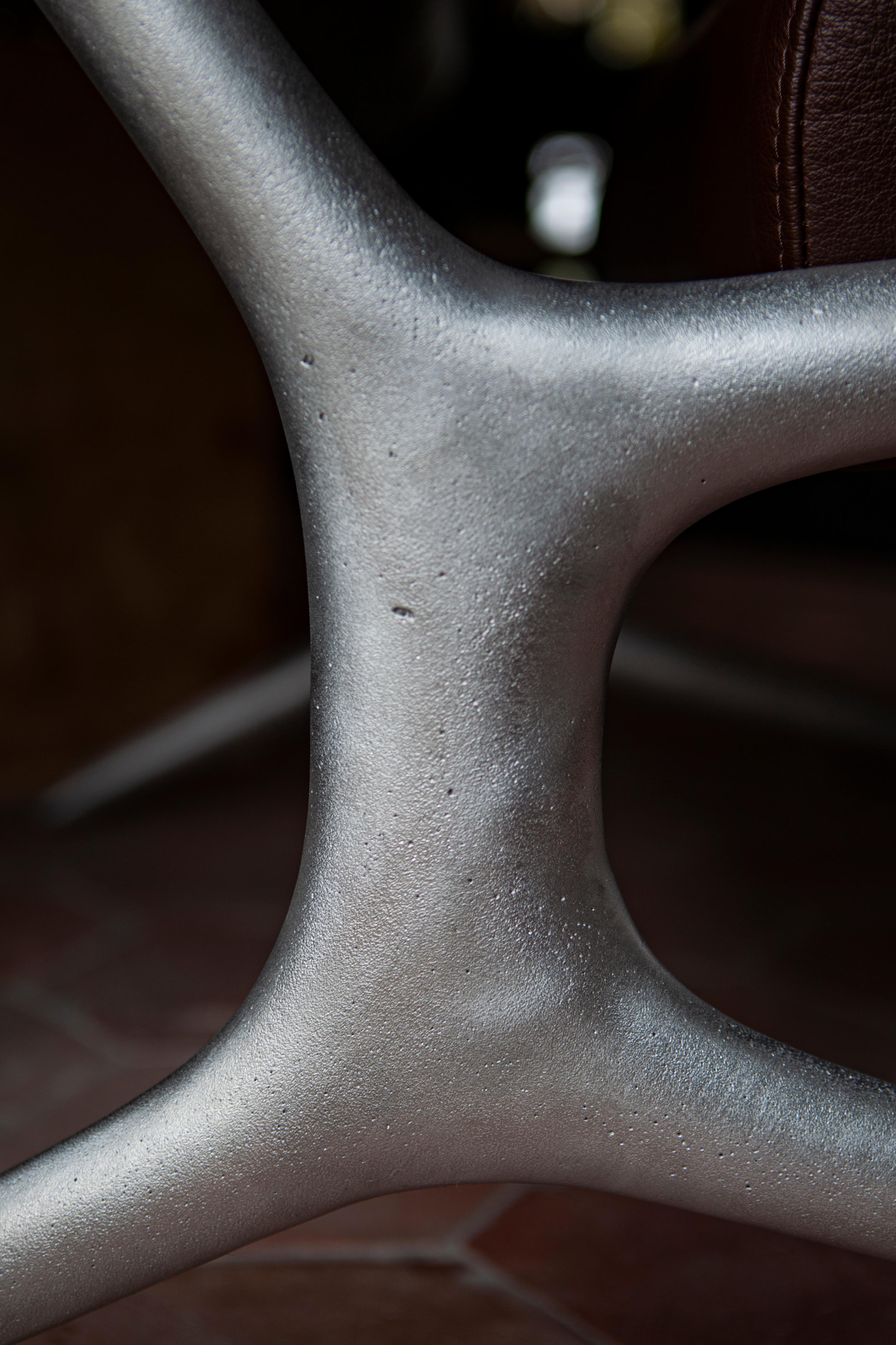 Loungesessel - Strukturiertes Aluminium im Angebot 1