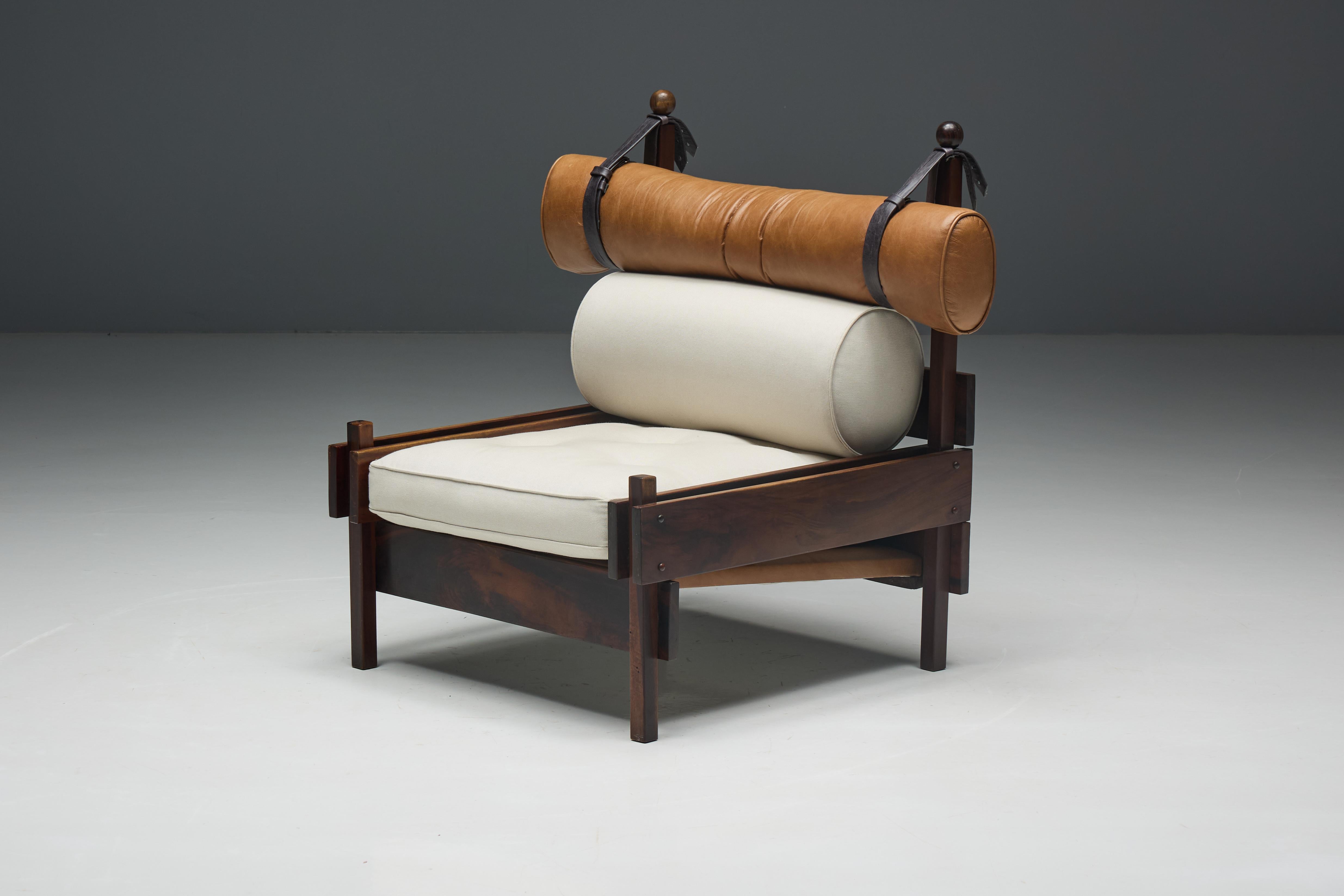 Mid-Century Modern Lounge Chair 'Tonico' by Sergio Rodrigues, Brazil, 1965 For Sale