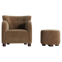 Lounge Chair, Upholstered in Pure Alpaca