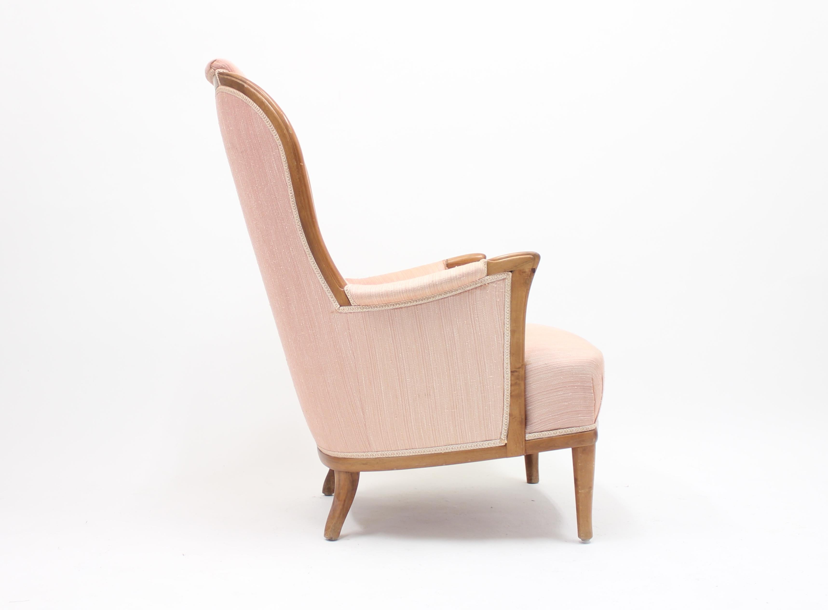 Swedish Lounge Chair Vår Fru by Carl Malmsten for Bodafors, 1960s