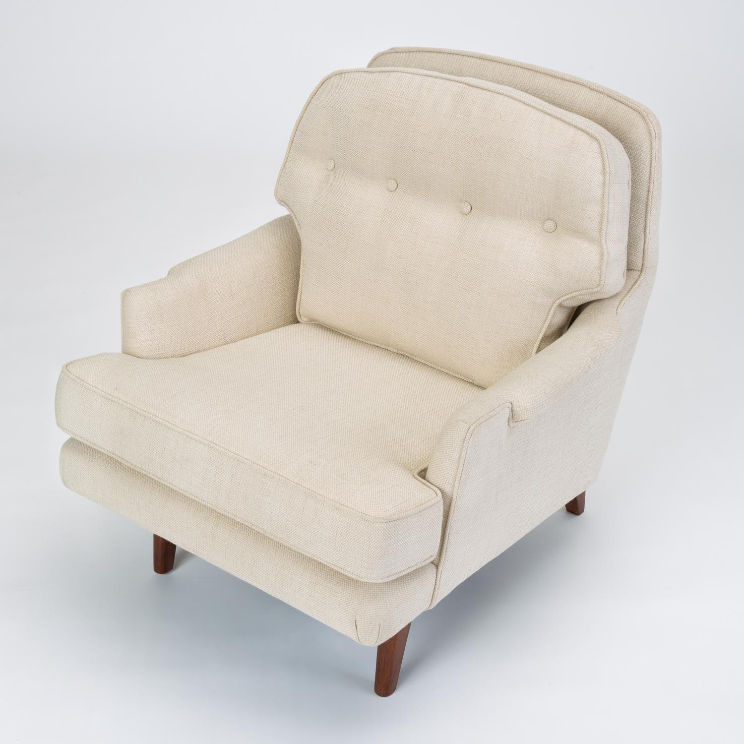 Stained Lounge Chair with Bracket Base by Roger Sprunger for Dunbar